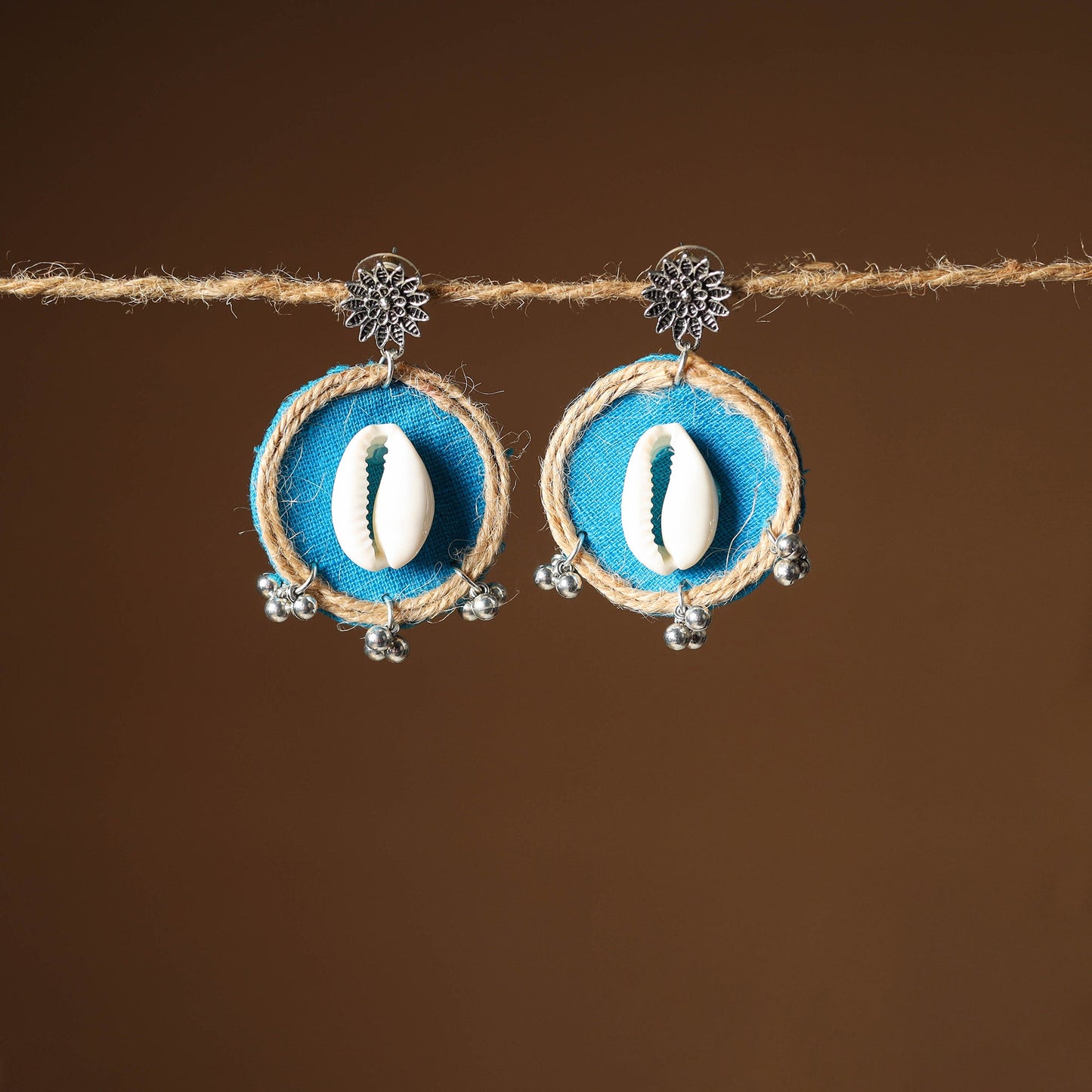 Ruhi Jute Fabart Handmade Earrings