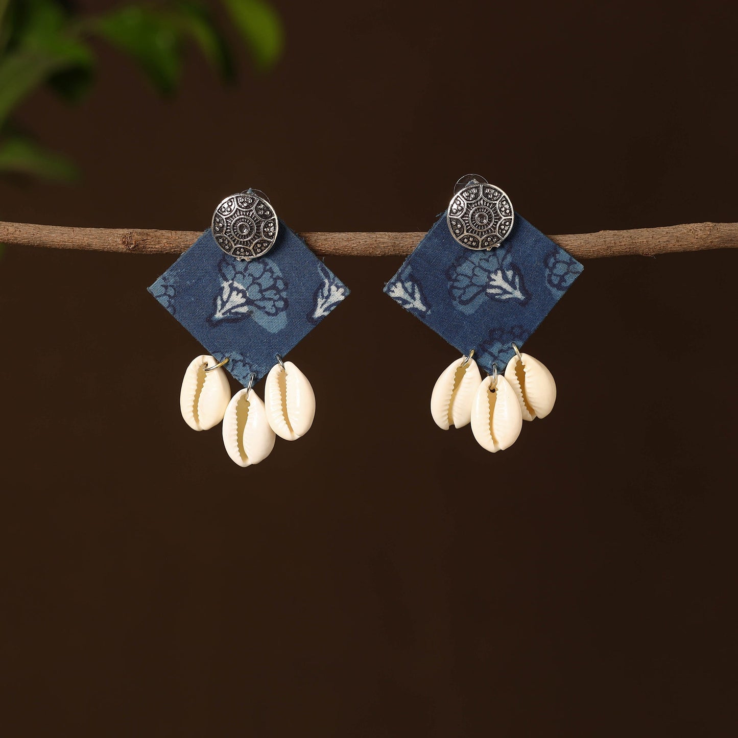 Saba Fabart Shell Work Earrings Online
