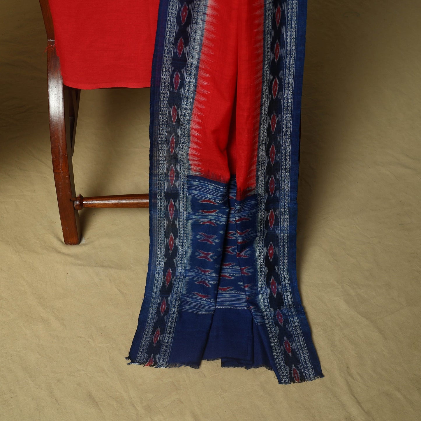 Sambalpuri ikat handloom cotton 3pc unstitched dress