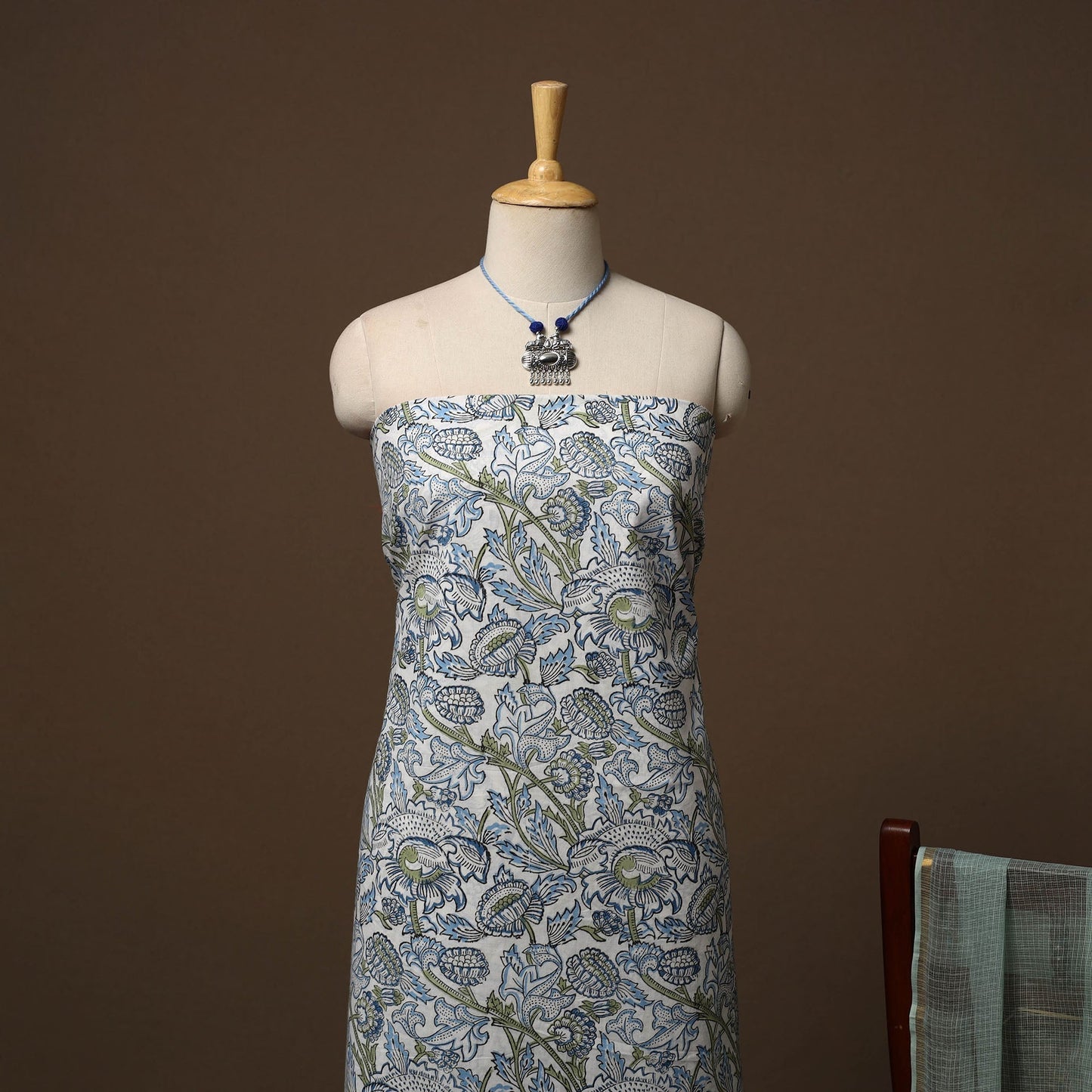 Sanganeri cotton 2pc unstitched dress material