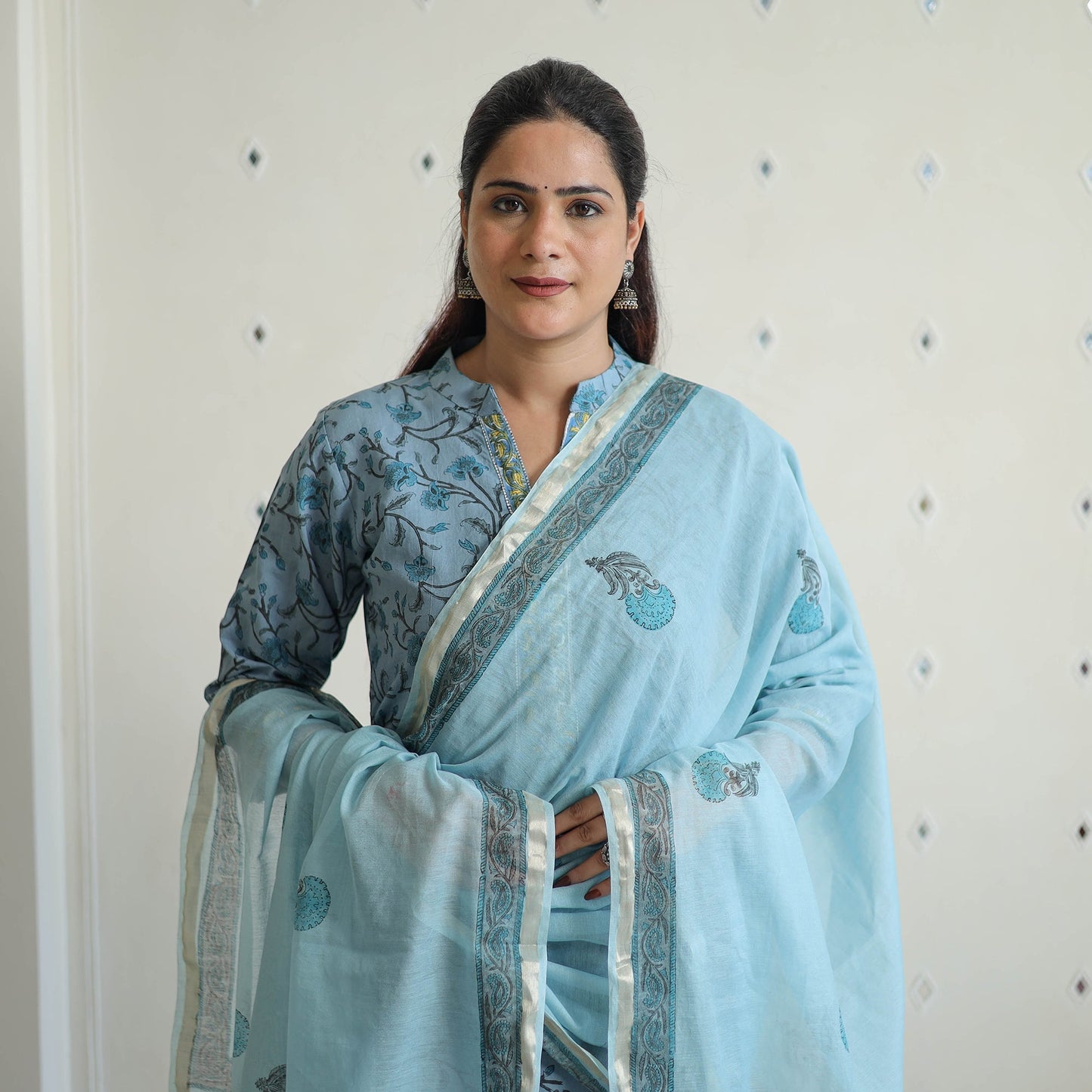 Sanganeri Block Print Suit Set Shop Now Online in India