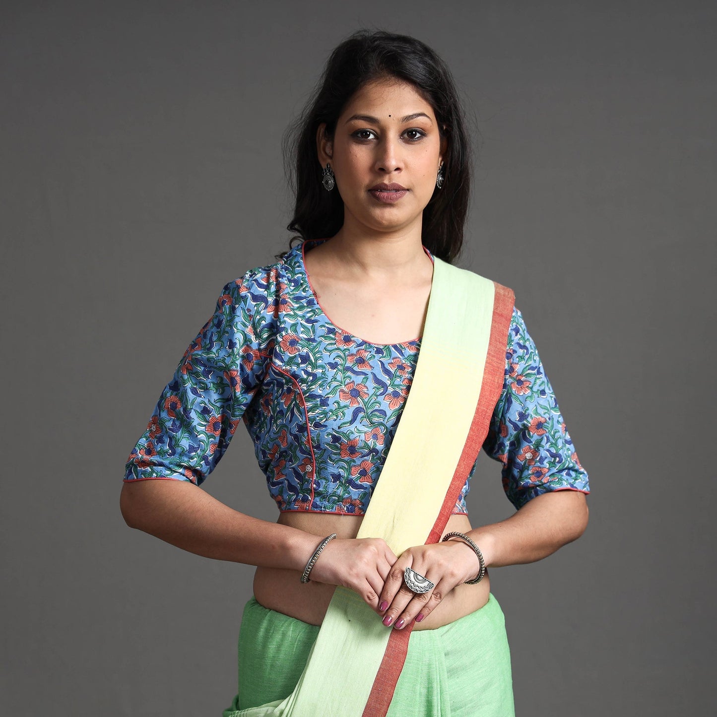 Sanganeri Stitched Blouse