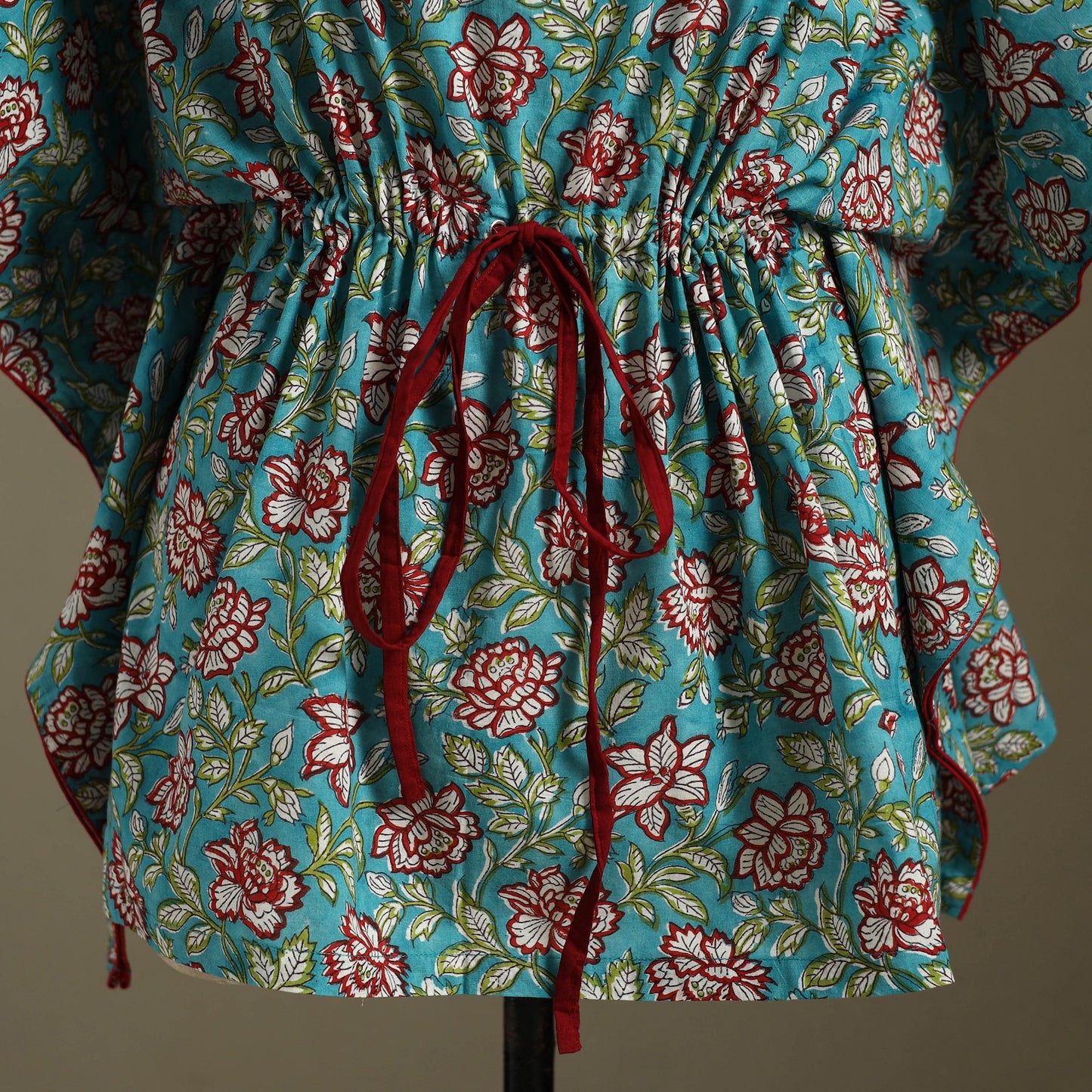 Sanganeri Block Print Cotton Kaftan (Short)