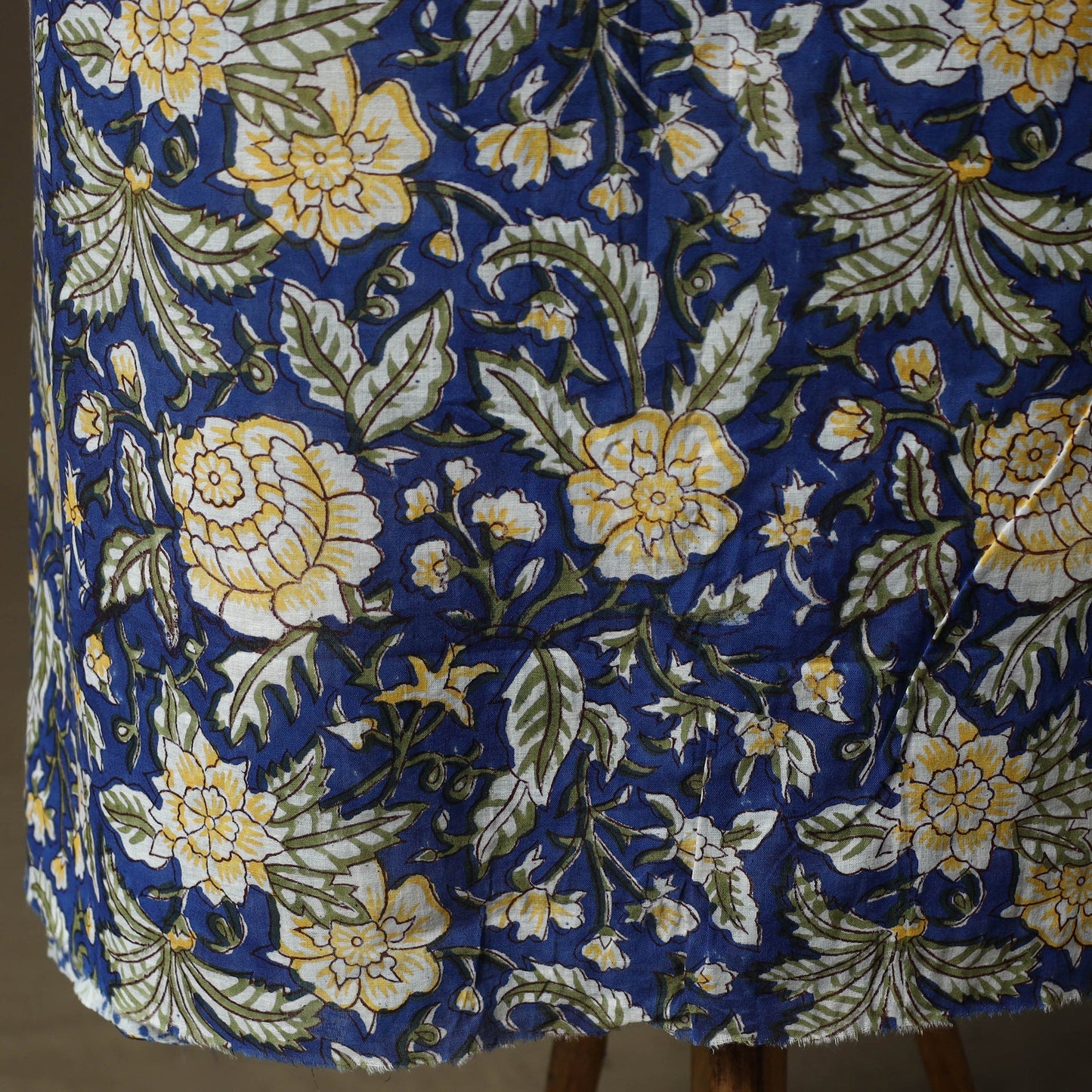 Sanganeri hand block print cotton 2pc unstitched dress