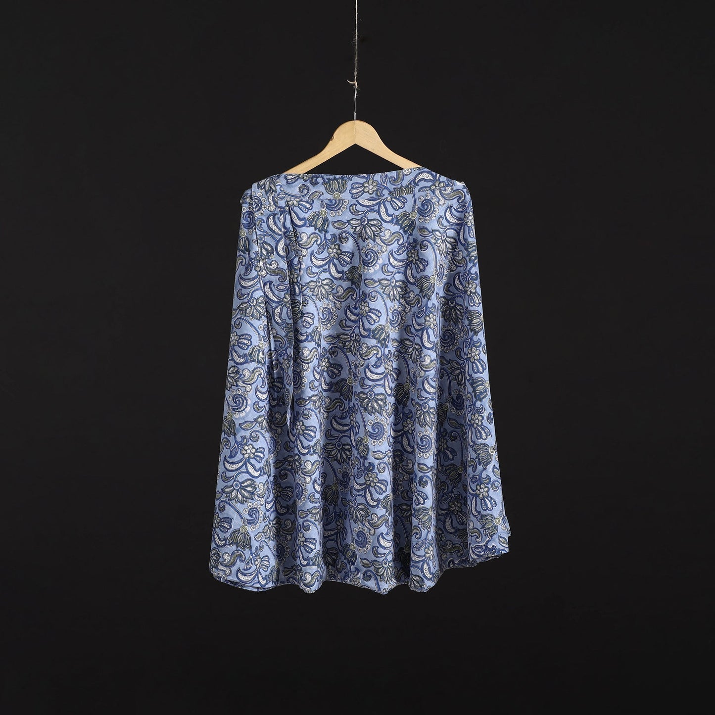 Sanganeri hand cotton wrap around skirt 82 - handcrafted
