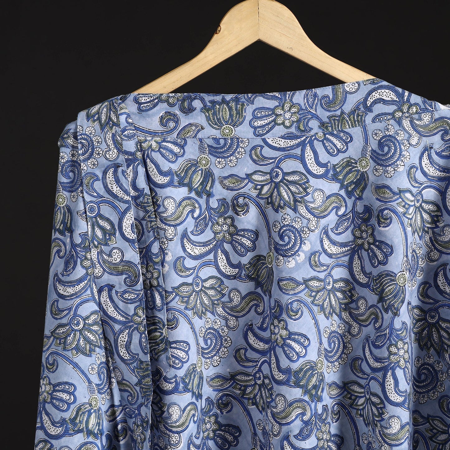 Sanganeri hand cotton wrap around skirt 82 - handcrafted