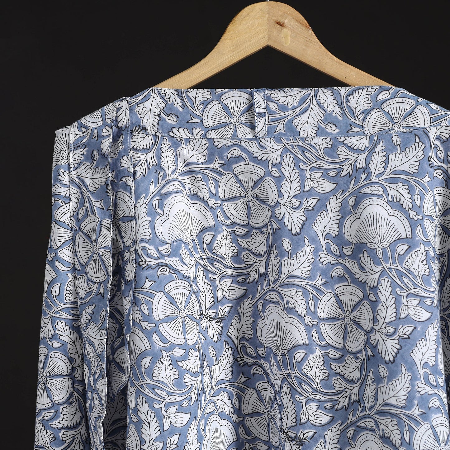 Sanganeri hand cotton wrap around skirt 84 - handcrafted