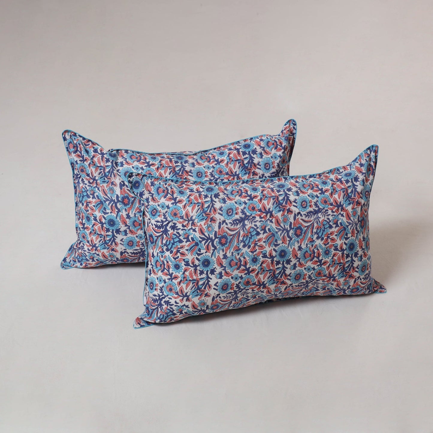Sanganeri hand block print pillow cover (set of 2) 10