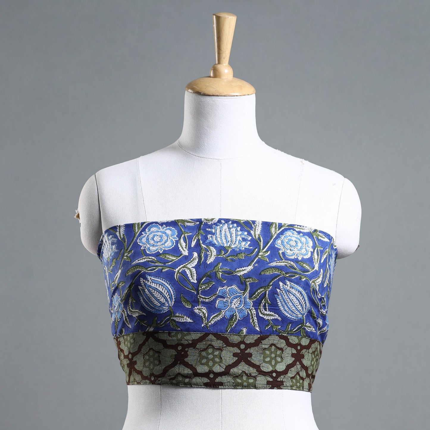 Buy Sanganeri Block Printed Cotton Blouse Piece