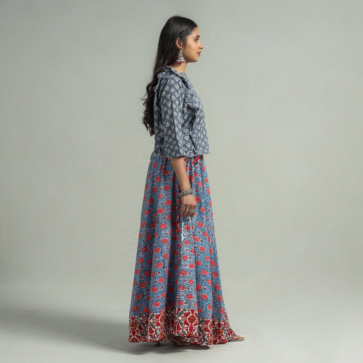 sanganeri cotton skirt