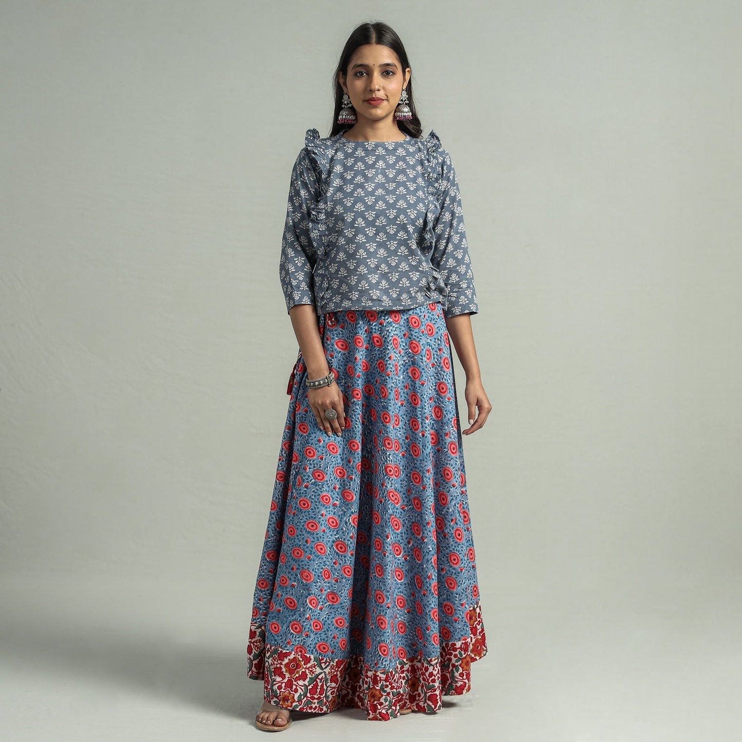 sanganeri cotton skirt