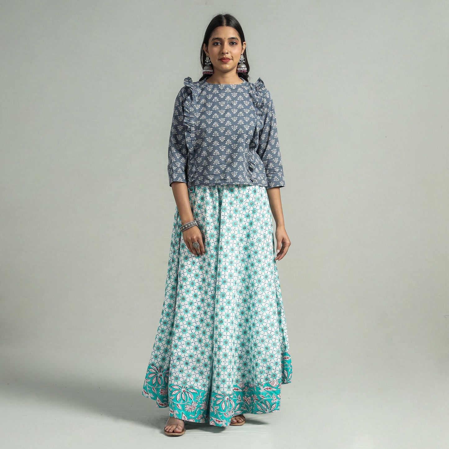 sanganeri cotton skirt