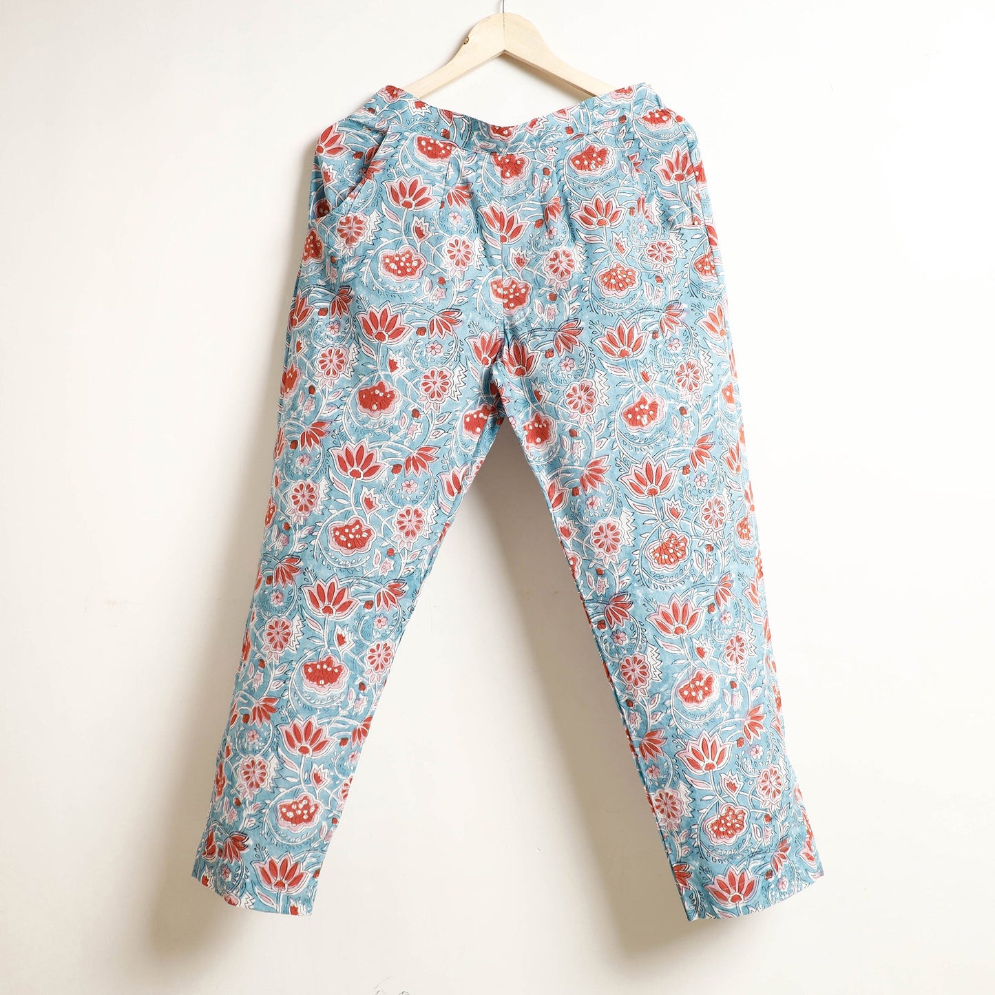 Blue Ajrakh Block Printed Cotton Night Suit Set