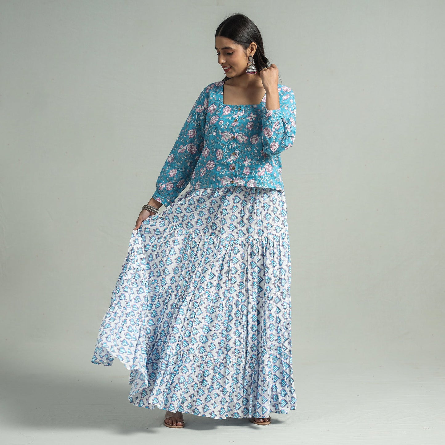 sanganeri long skirt
