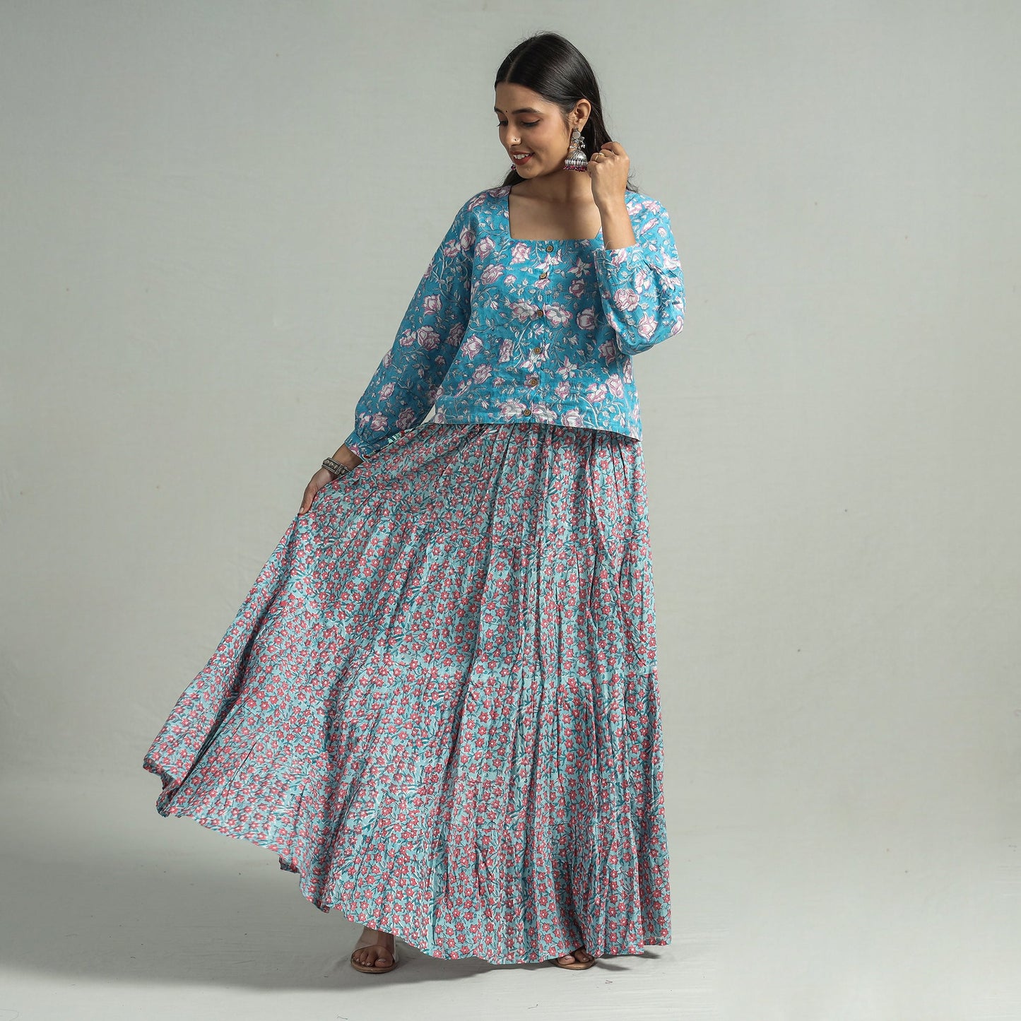 Sanganeri Long Skirt