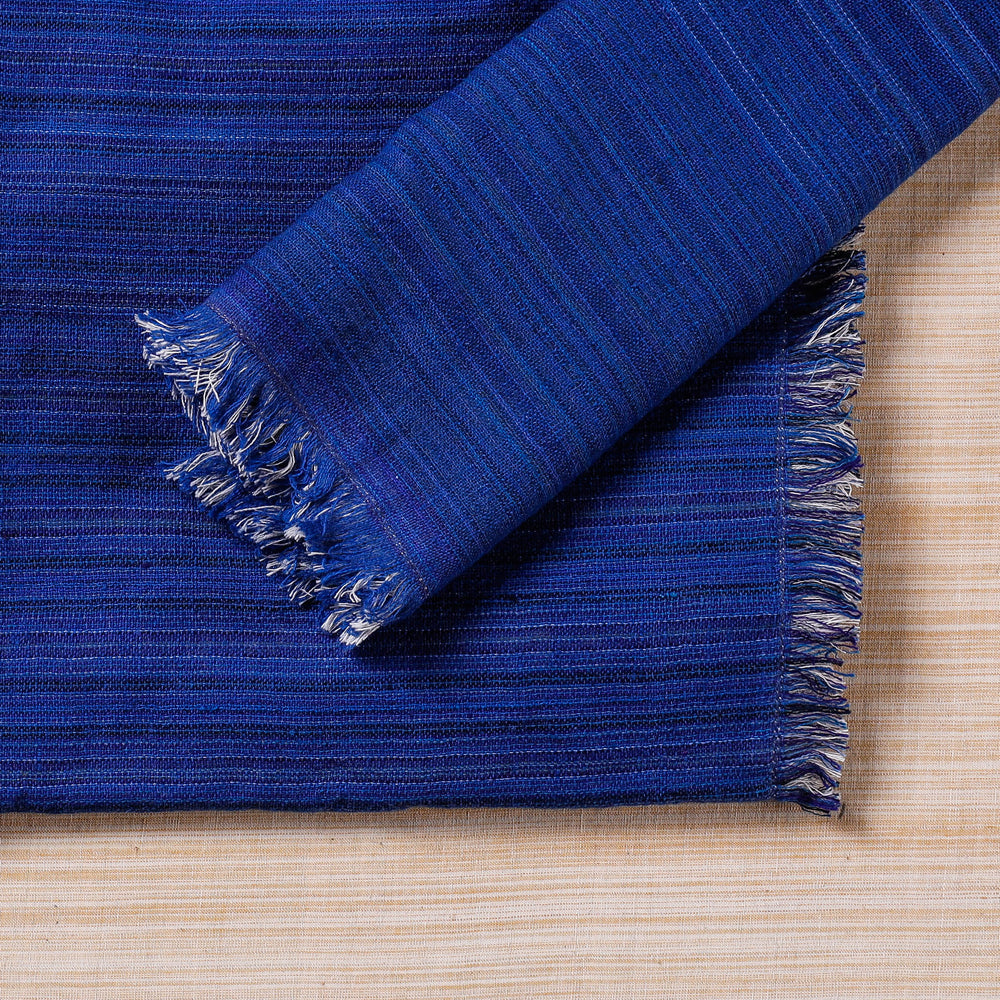 Blue Handspun Handwoven Double Side Pure Cotton Table Napkins