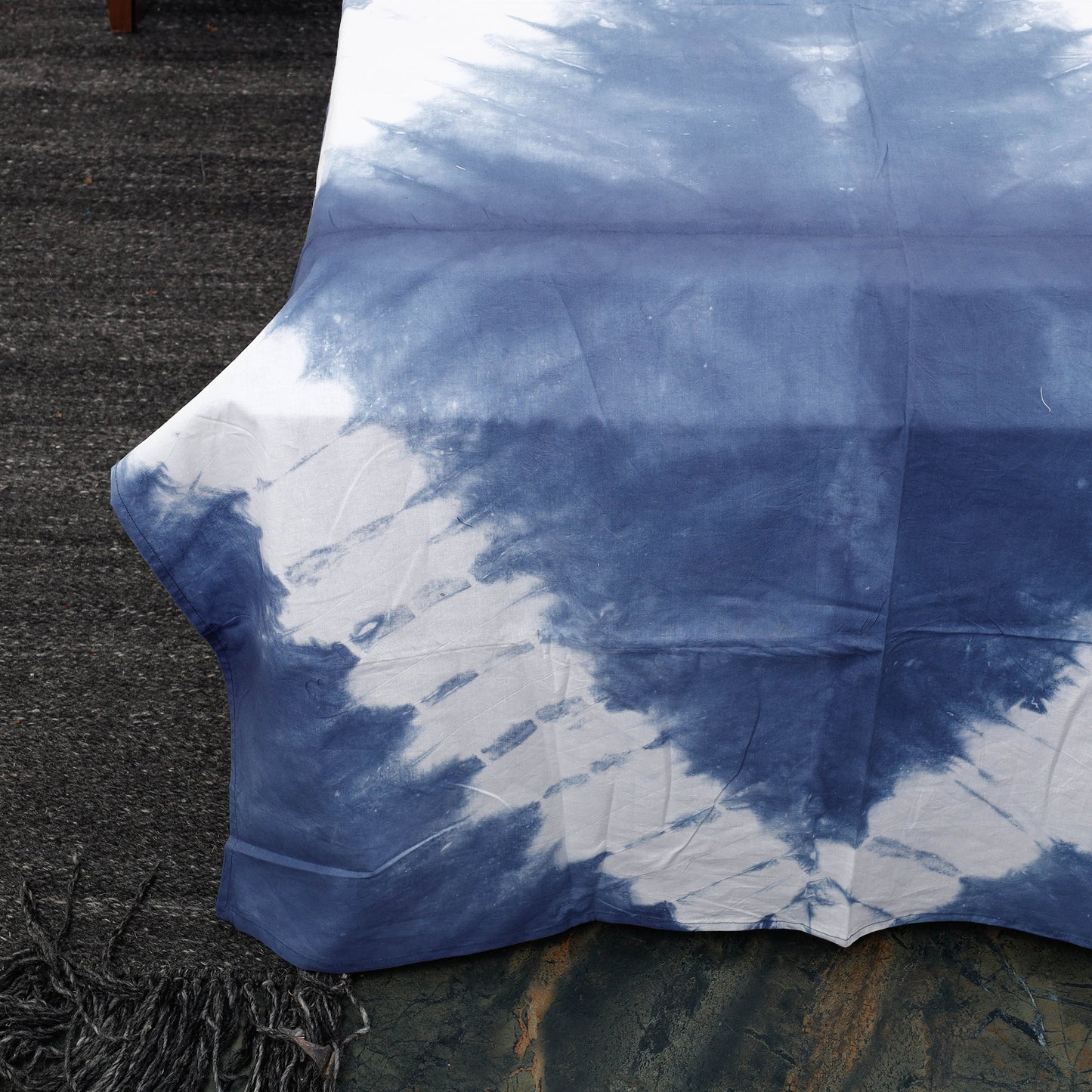 Tie & Dye Cotton Double Shibori Bed Sheet Set