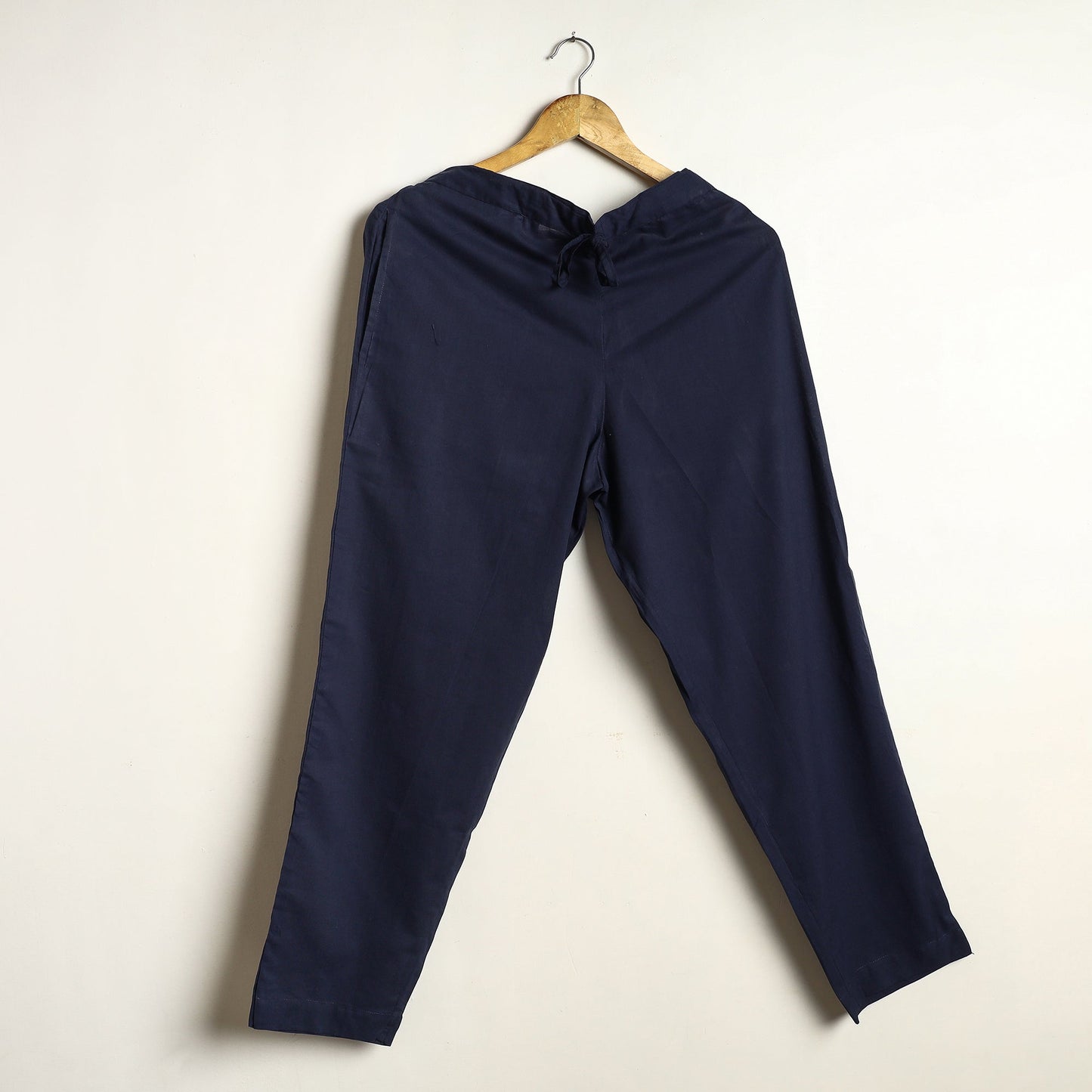 Blue Shibori Tie-Dye Cotton Kaftan & Pyjama Night Suit Set