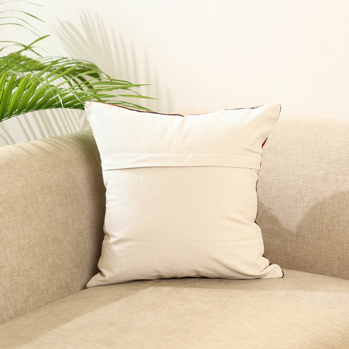 Silk Thread Crewel Embroidery Cushion Cover