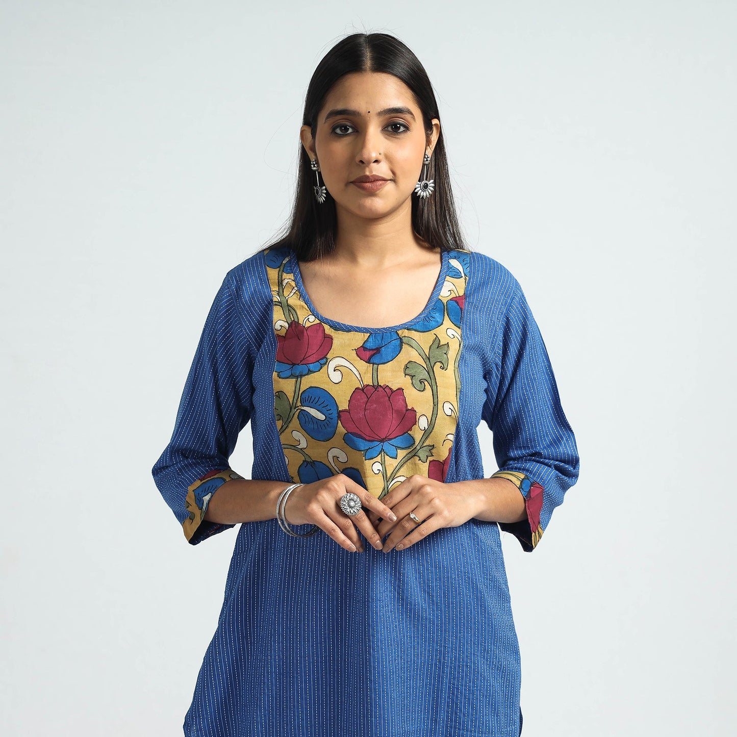 plain patchwork kurta