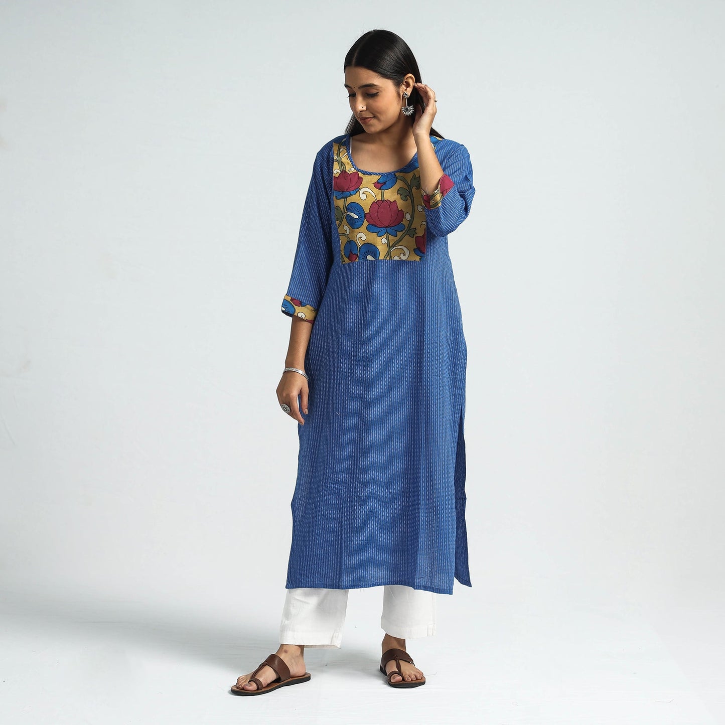 plain patchwork kurta