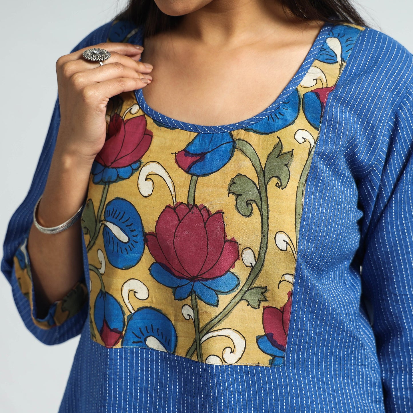 plain patchwork kurta