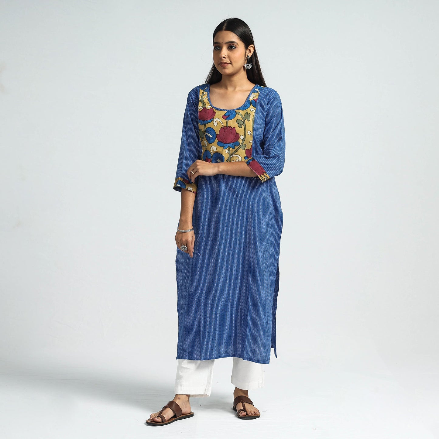 plain patchwork kurta