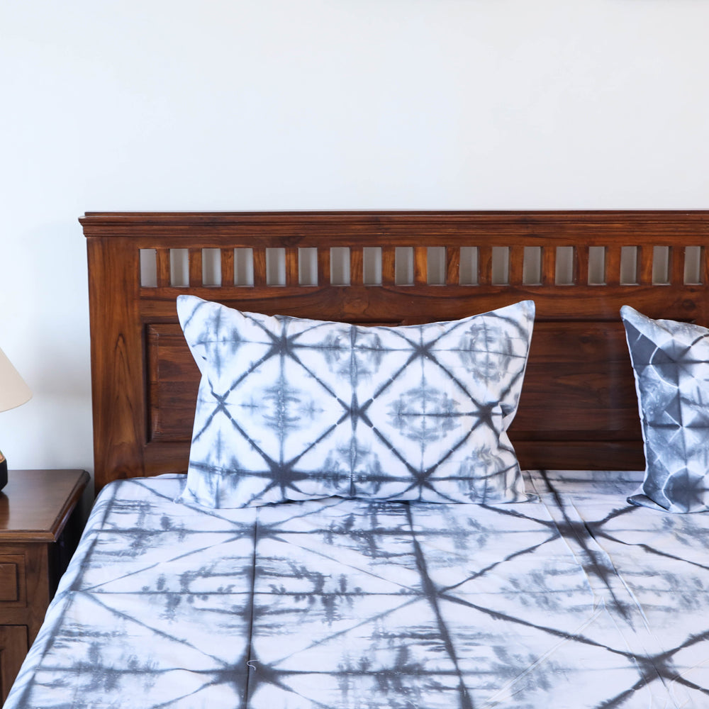 Buy Tie & Dye Cotton Double Shibori Bed Sheet Set