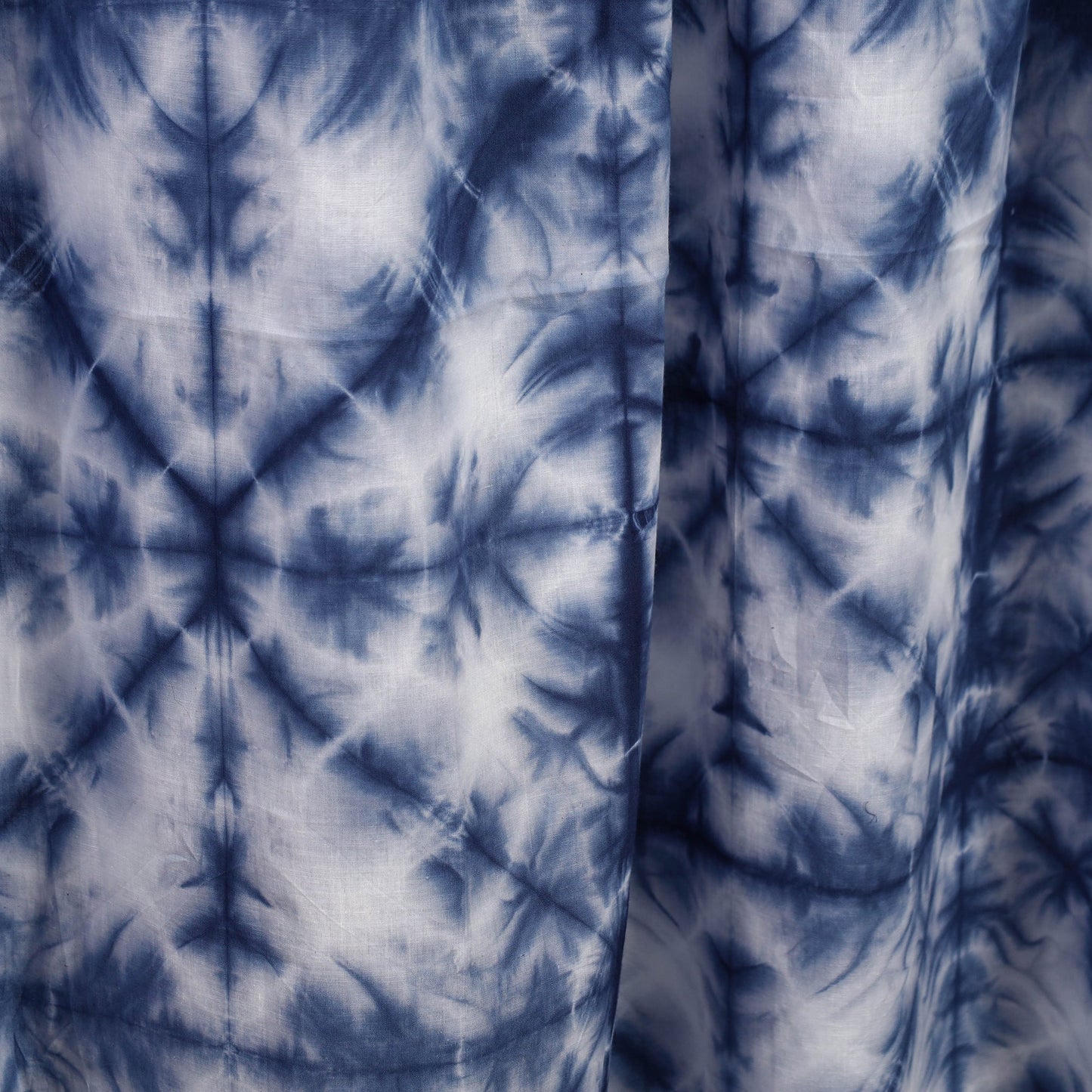 Tie & Dye Cotton Shibori Curtain for Door (Set of 2)