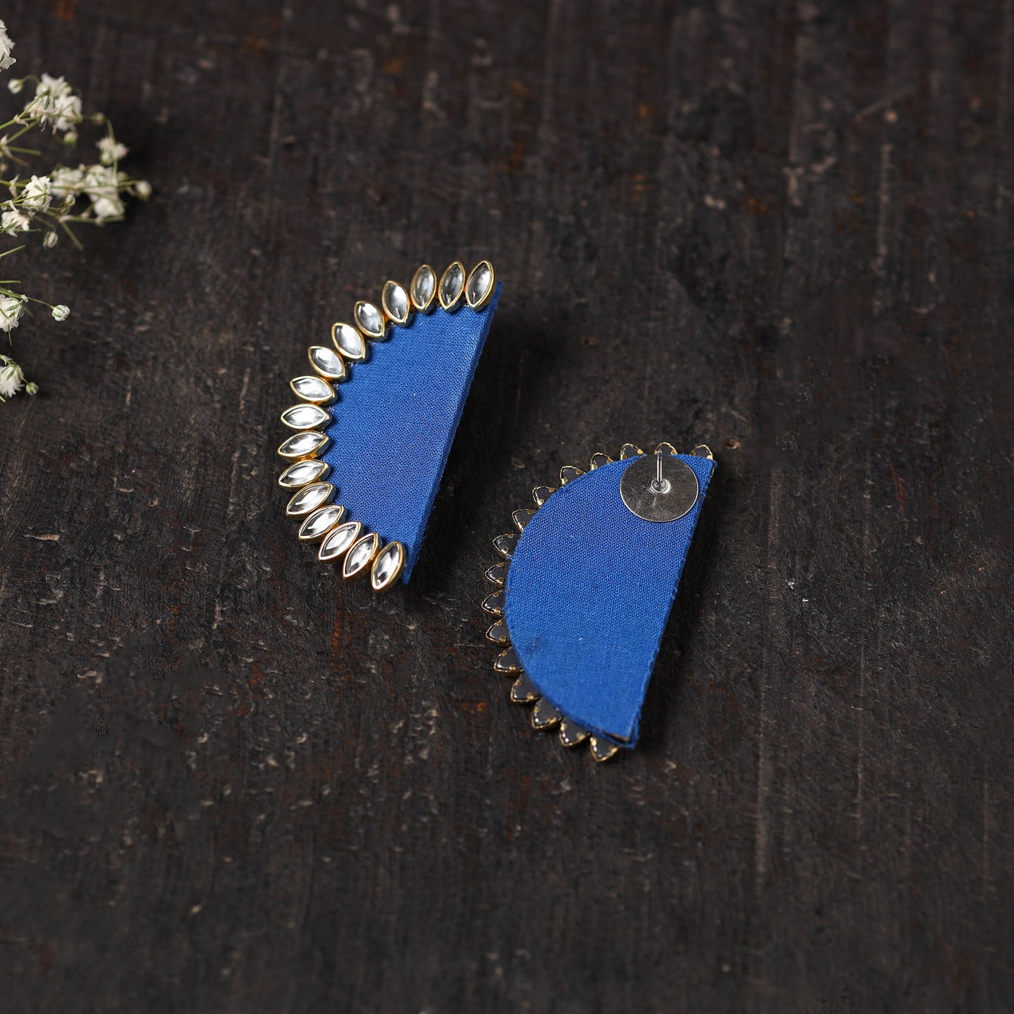 Vedika Stone Work Fabart Earrings