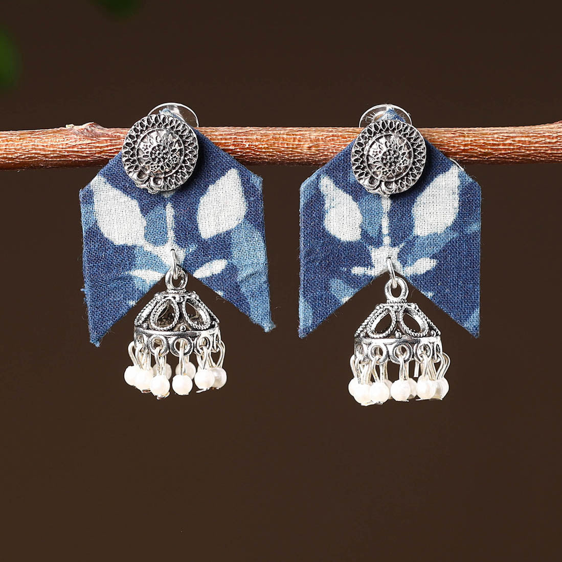 Buy Yasmin Handcrafted GS Fabart Earrings