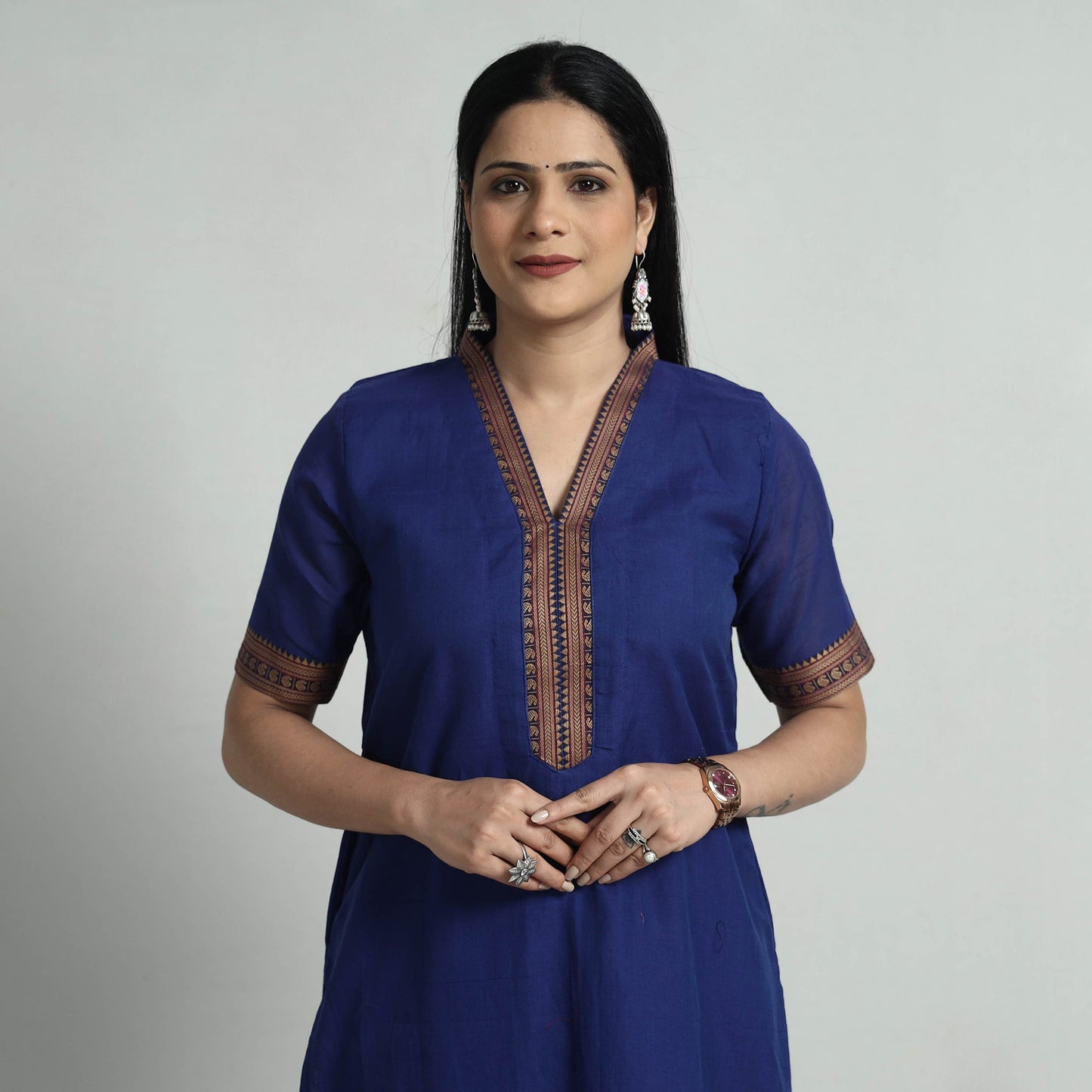 Buy Dharwad Cotton Kurta with Palazzo & Dupatta Set Online at iTokri.com