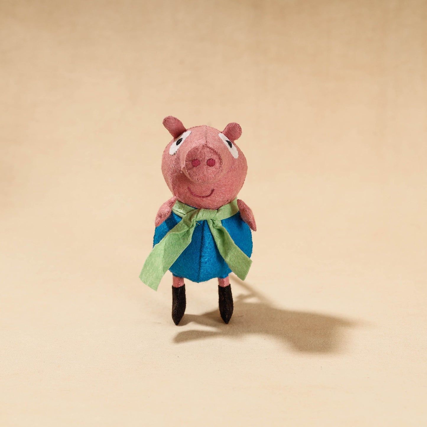 Buy Boy Piggie - Handmade Felt Work Stuffed Soft Toy Soft Toy