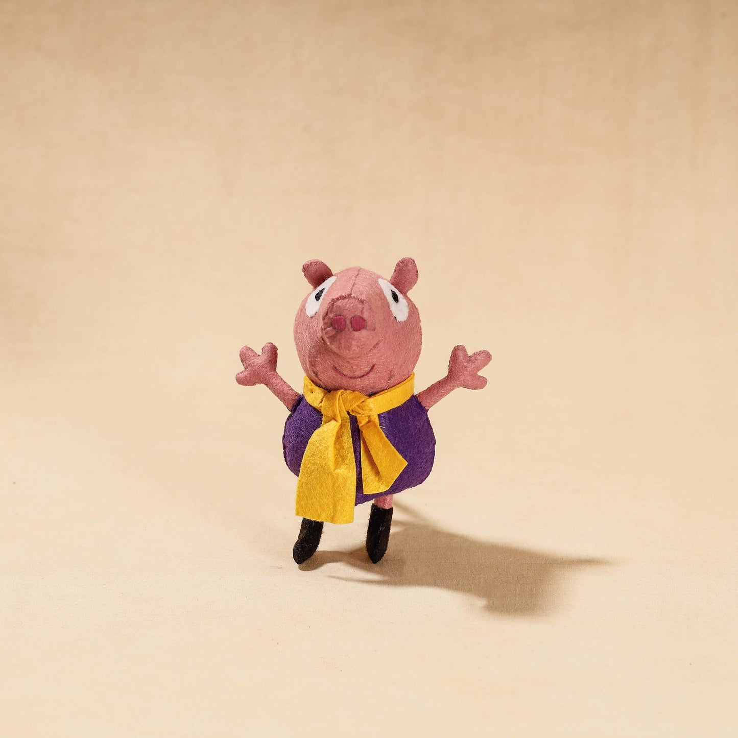 Buy Boy Piggie - Handmade Felt Work Stuffed Soft Toy Soft Toy