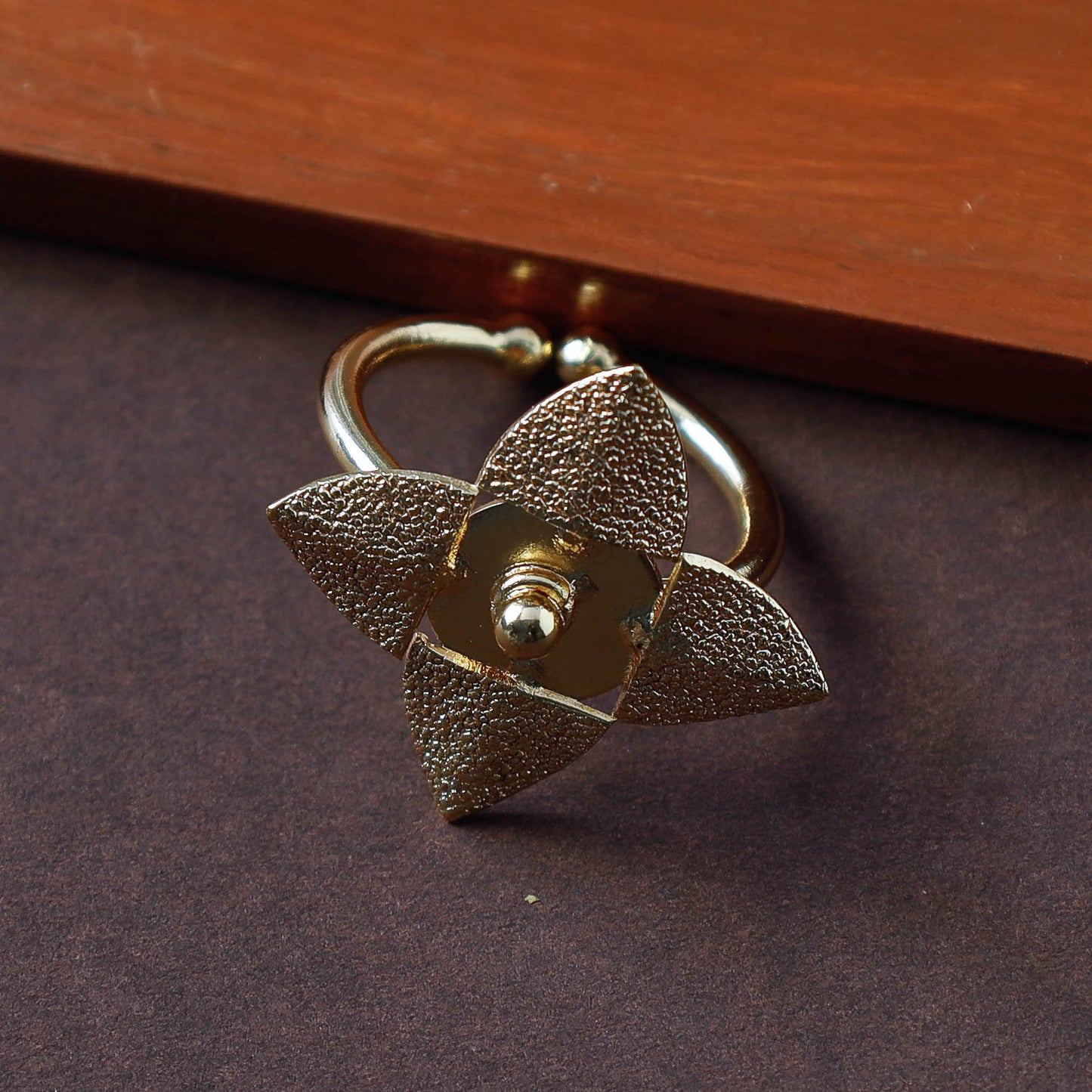 Brass Metal Handcrafted Ring (Adjustable) Online at iTokri.com