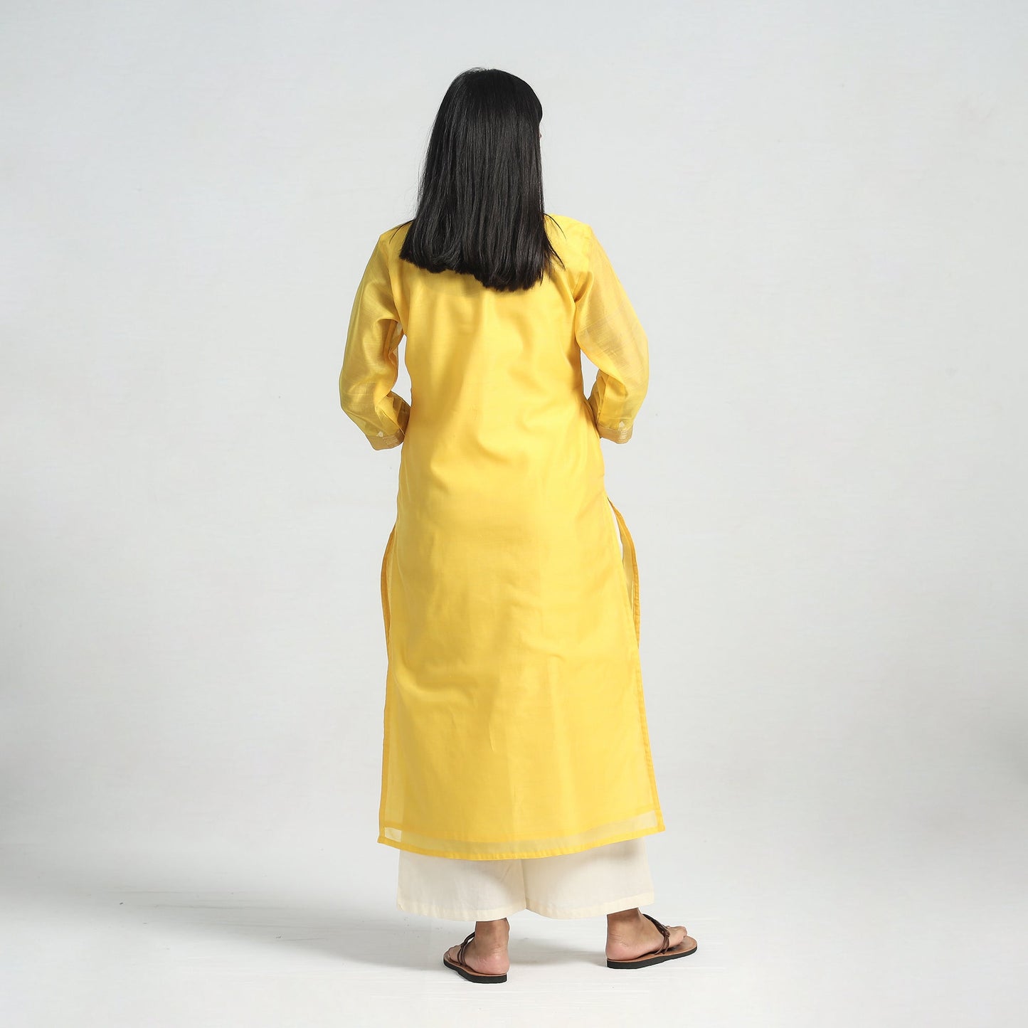 Traditional Maheshwari Handloom Silk Cotton Kurta with Dupatta Set