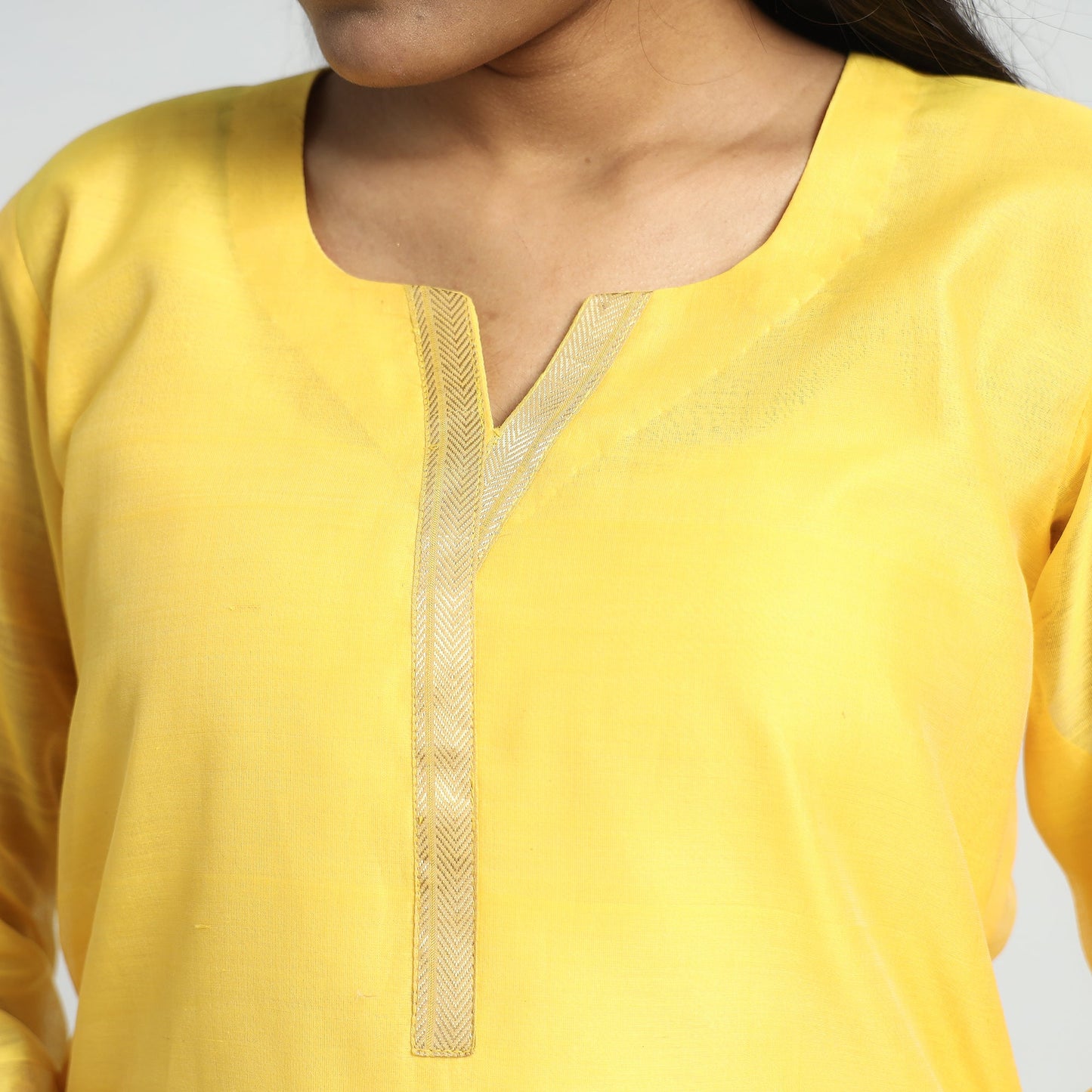 Traditional Maheshwari Handloom Silk Cotton Kurta with Dupatta Set