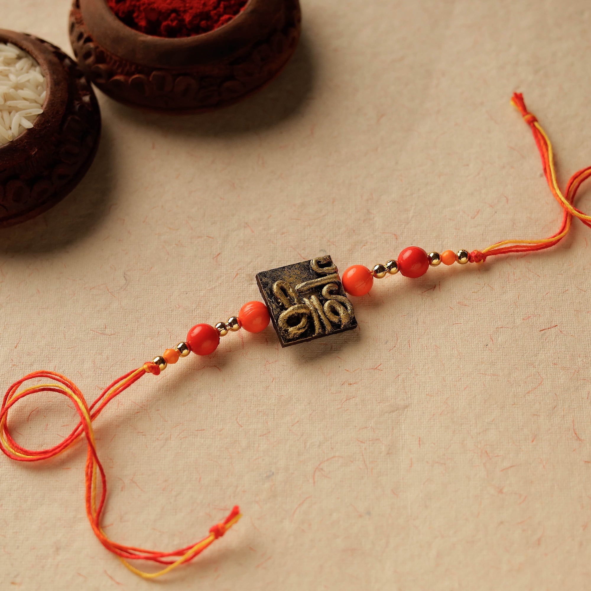 Handmade Thread & Beadwork Rakhi By Jugni 07
