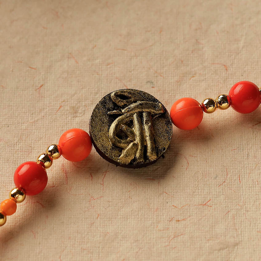 Bro - Handmade Beadwork Wooden Rakhi 18
