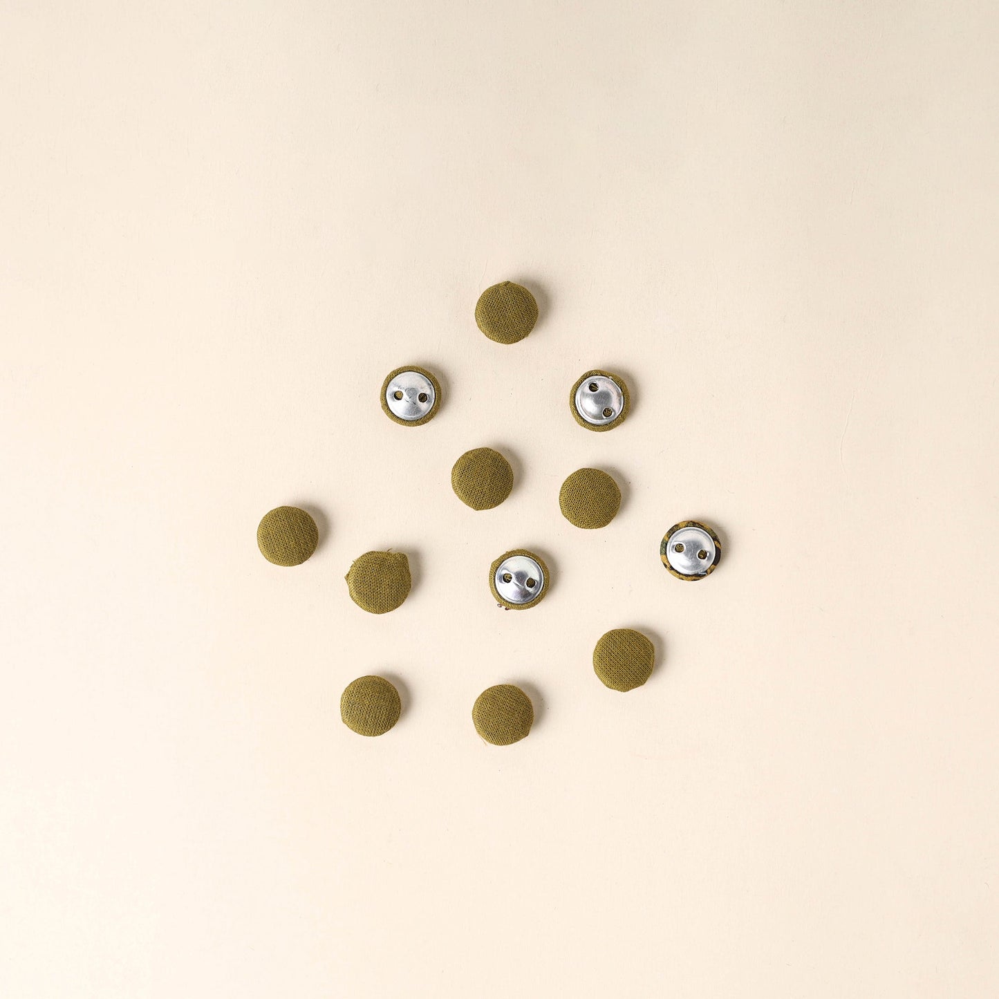 Brown Handmade Fabric Button Small at iTokri