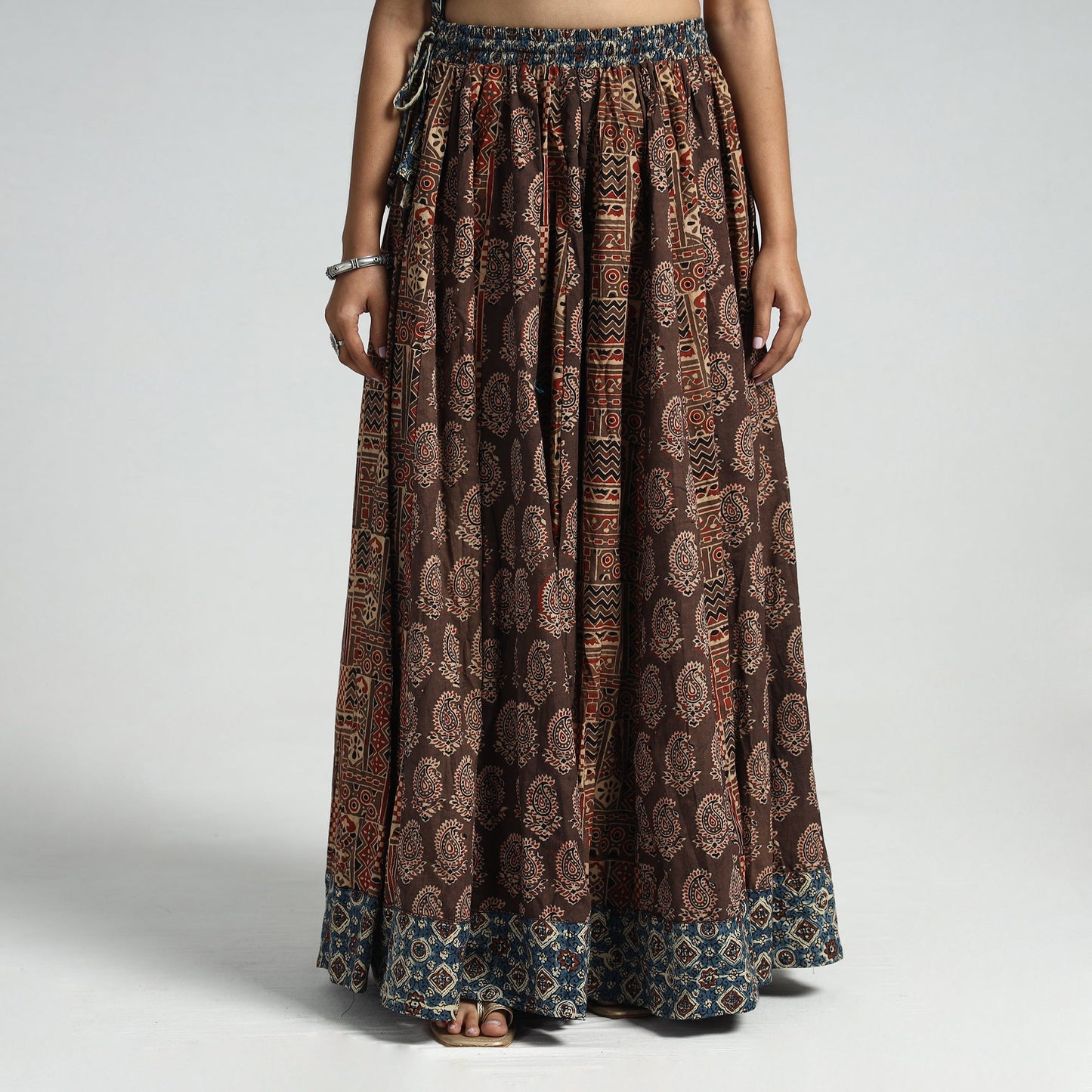 ajrakh long skirt