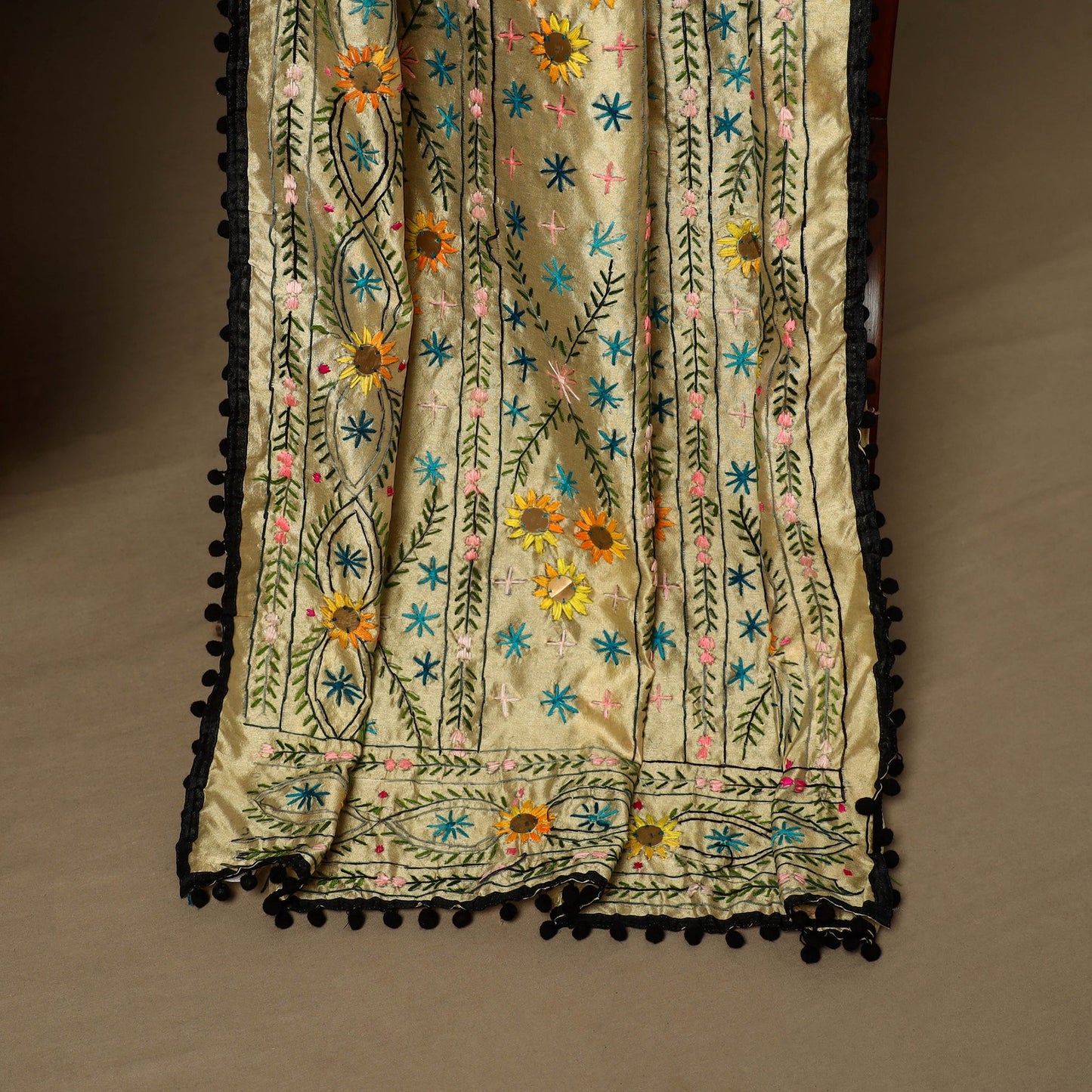 Brown - 2pc handloom cotton unstitched pochampally ikat