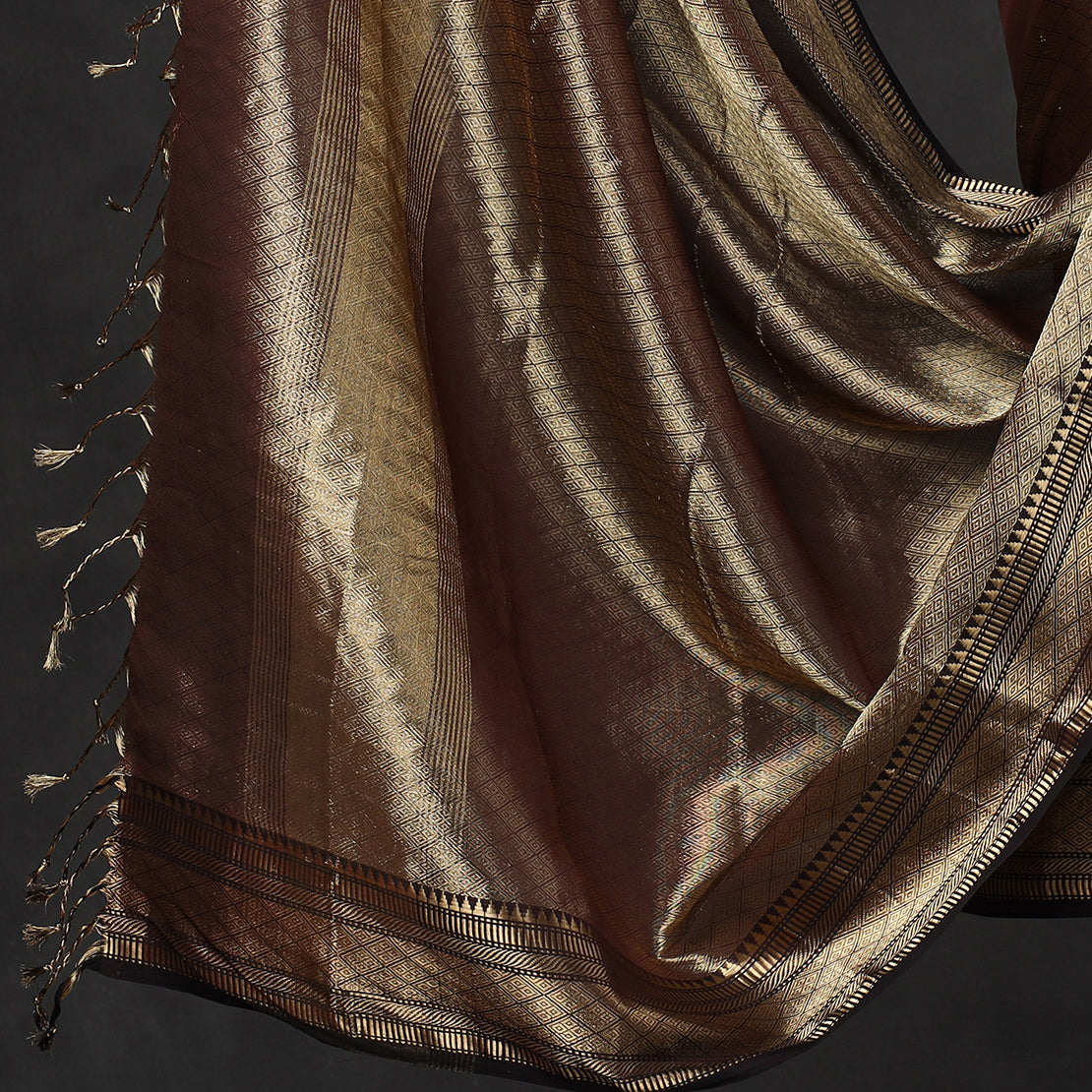 Buy 2pc Tissue Zari Handloom Cotton Maheshwari Dress Material