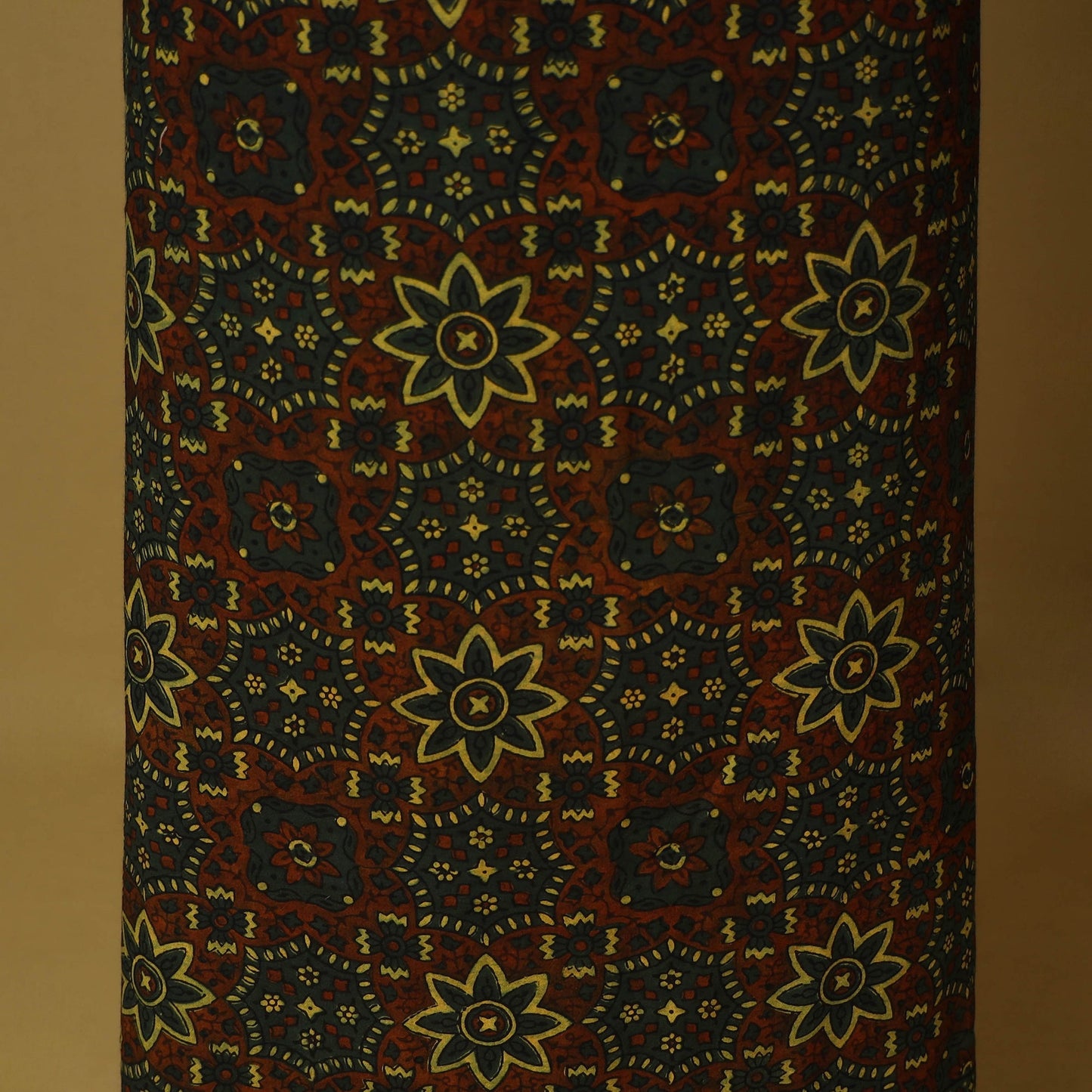 Brown - 3pc natural dyed cotton unstitched dress material