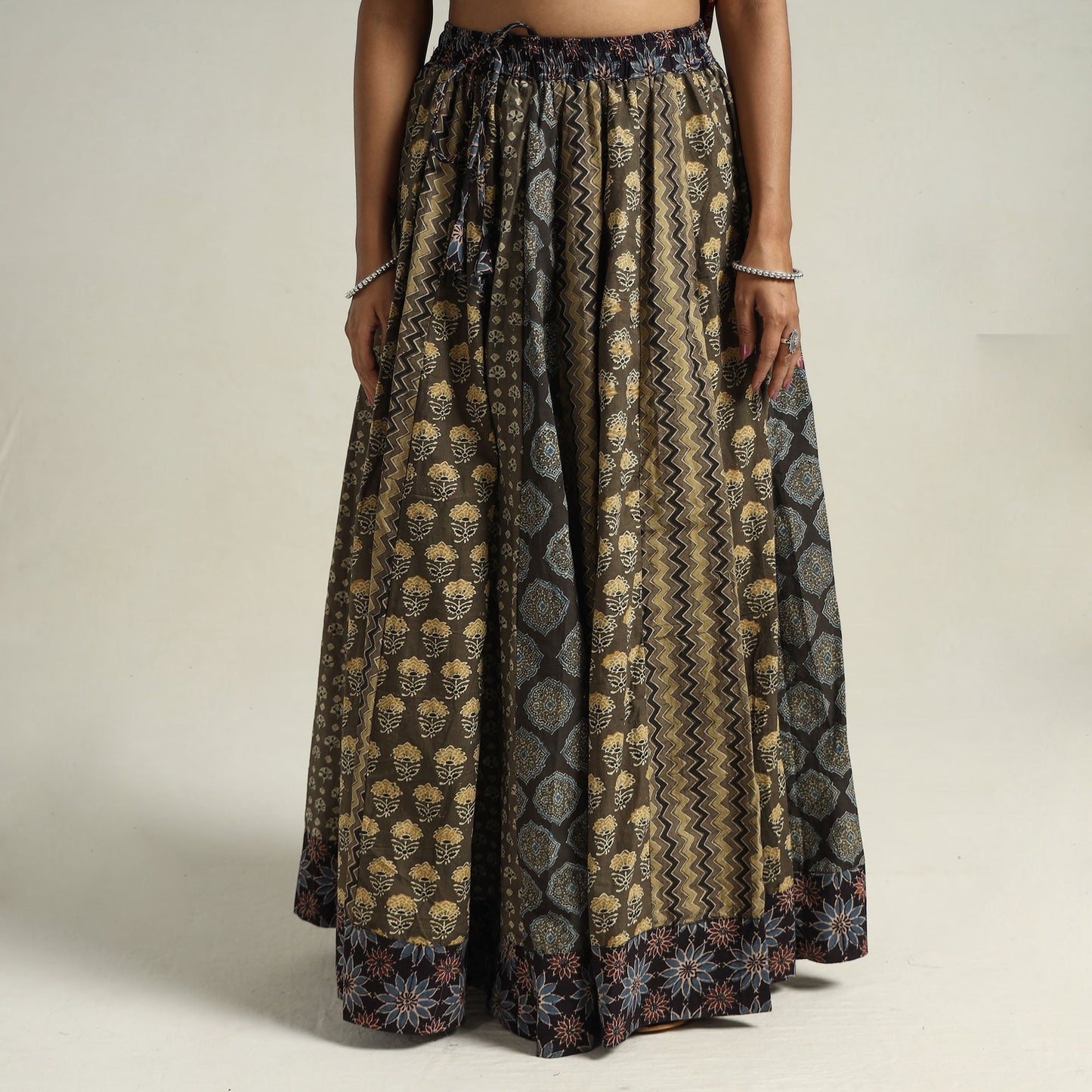 Ajrakh Patchwork Skirt