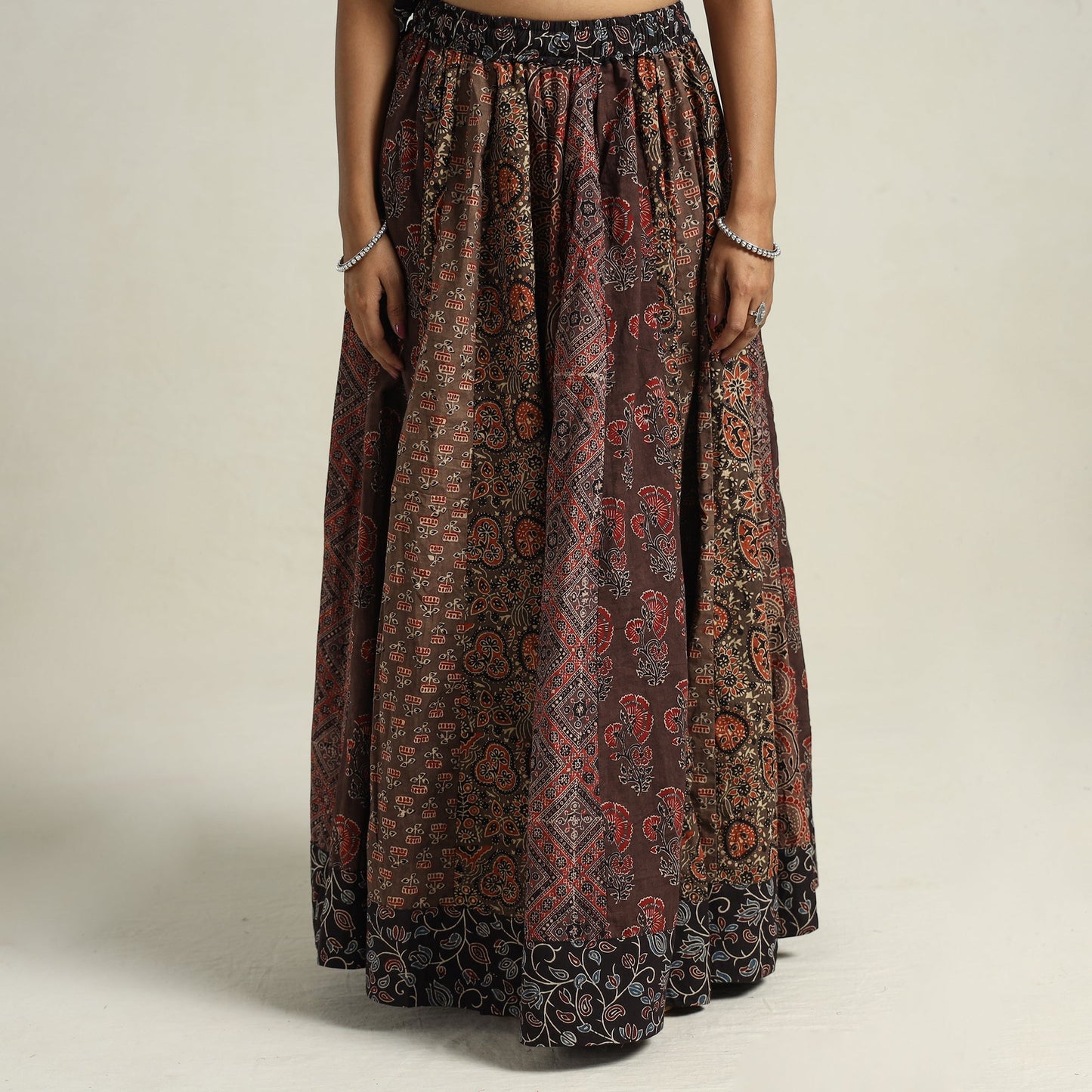 Ajrakh Patchwork Skirt