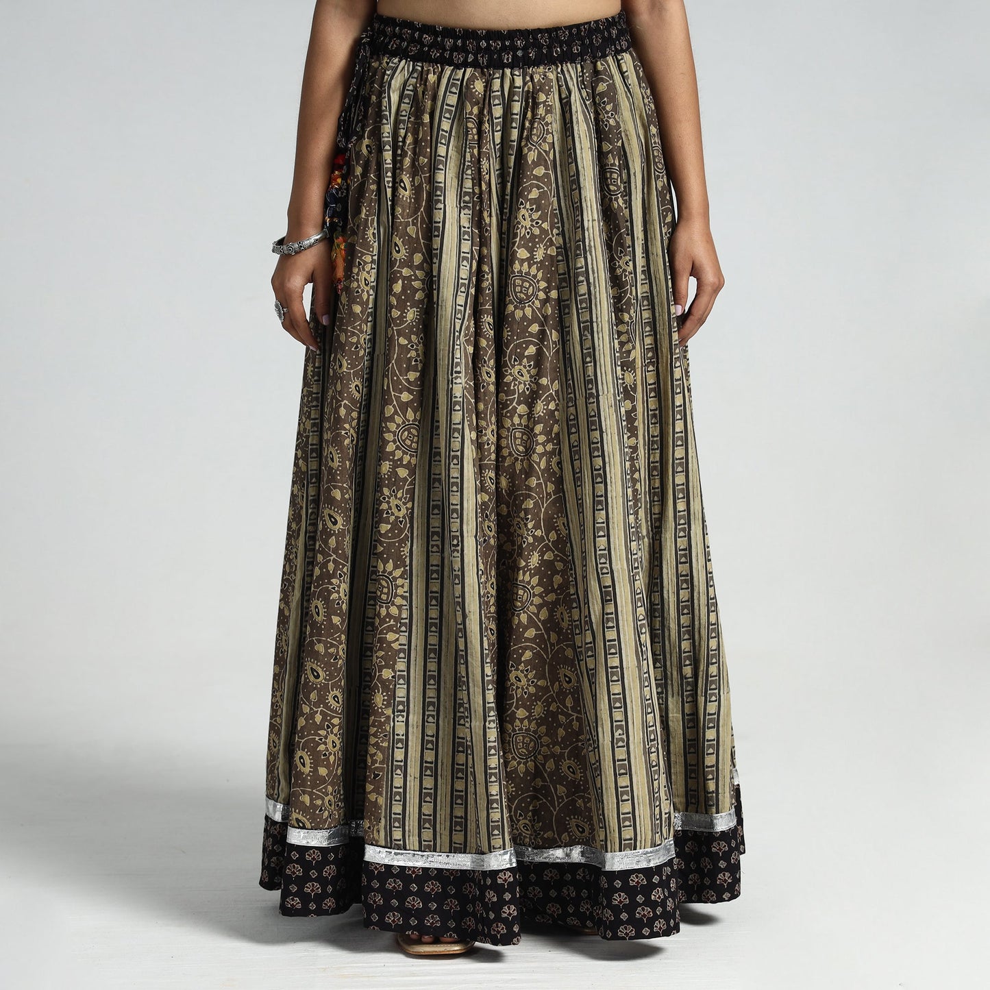 ajrakh cotton skirt