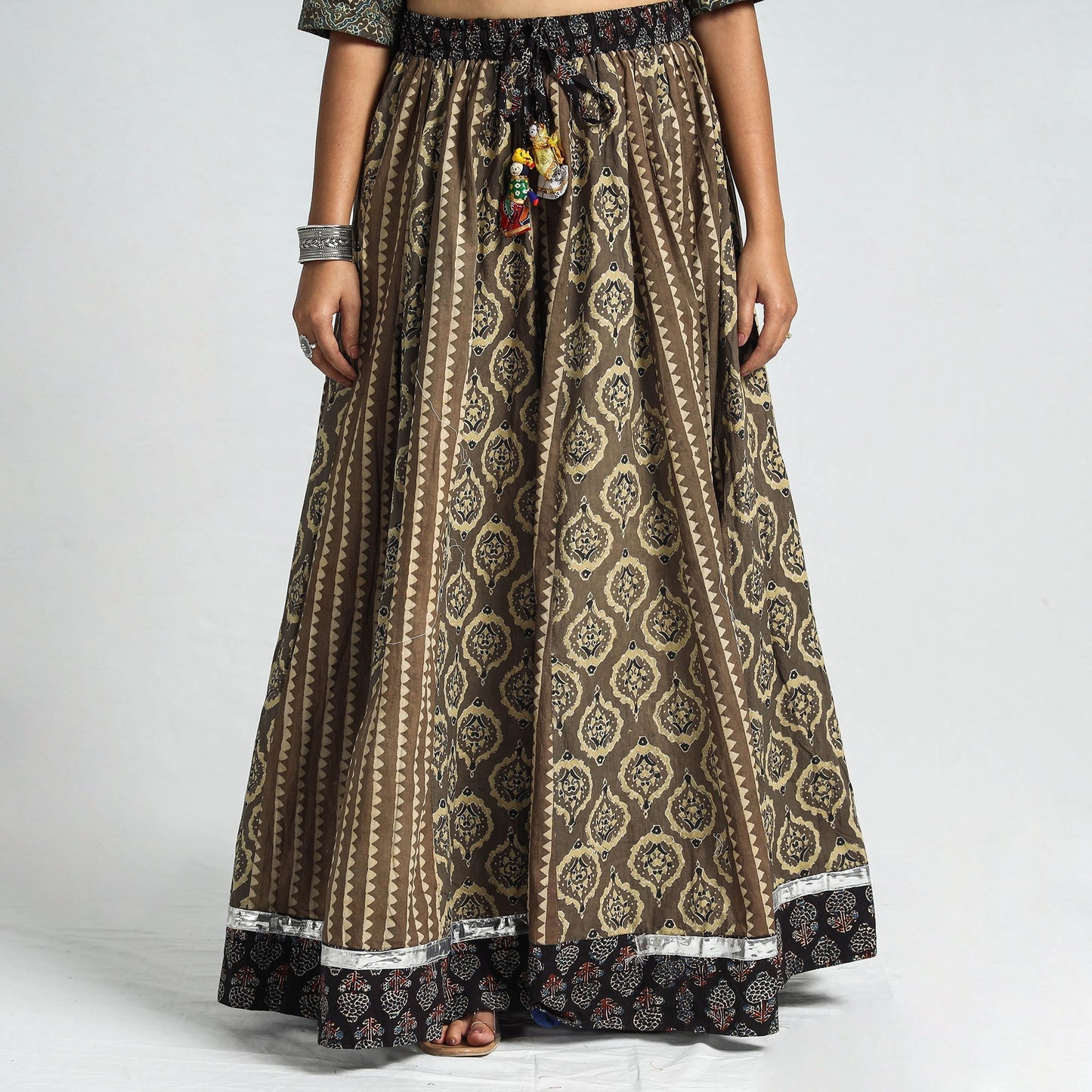 ajrakh long skirt