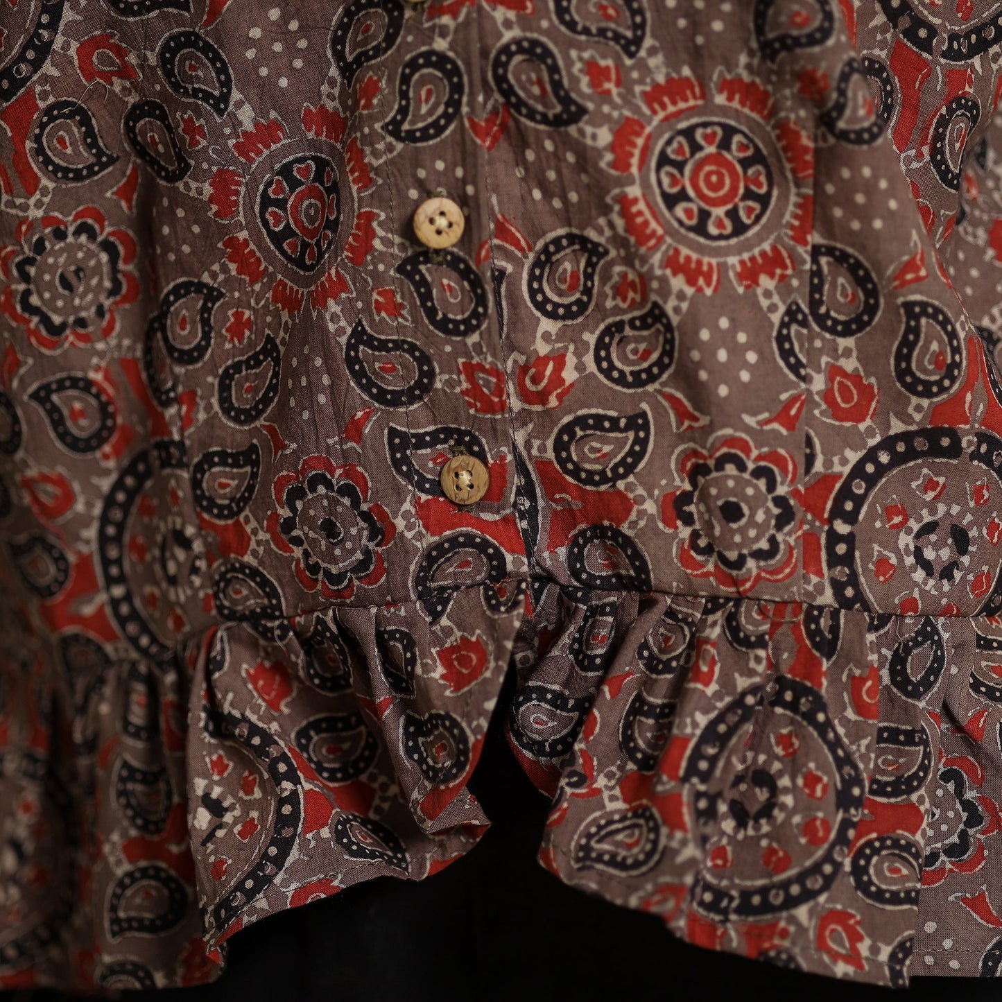 Ajrakh Crop Top
