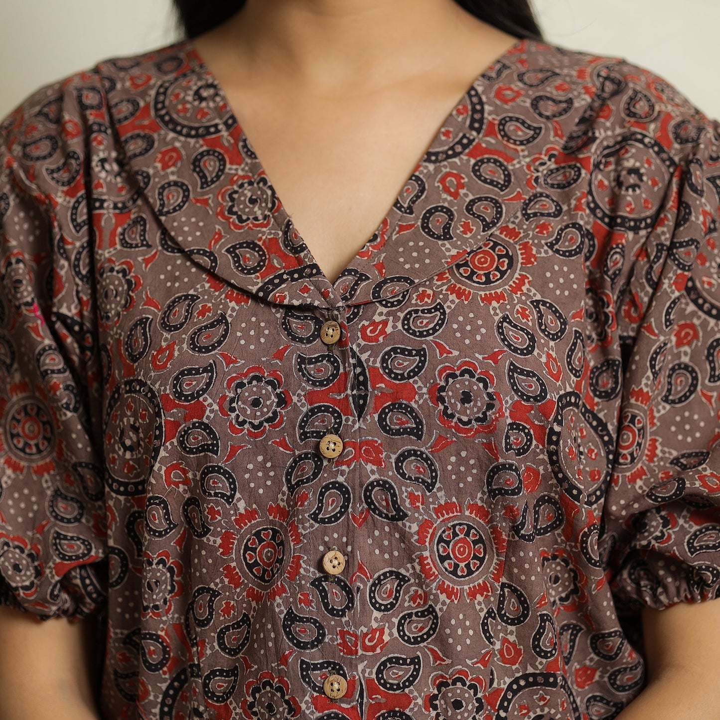 Ajrakh Crop Top